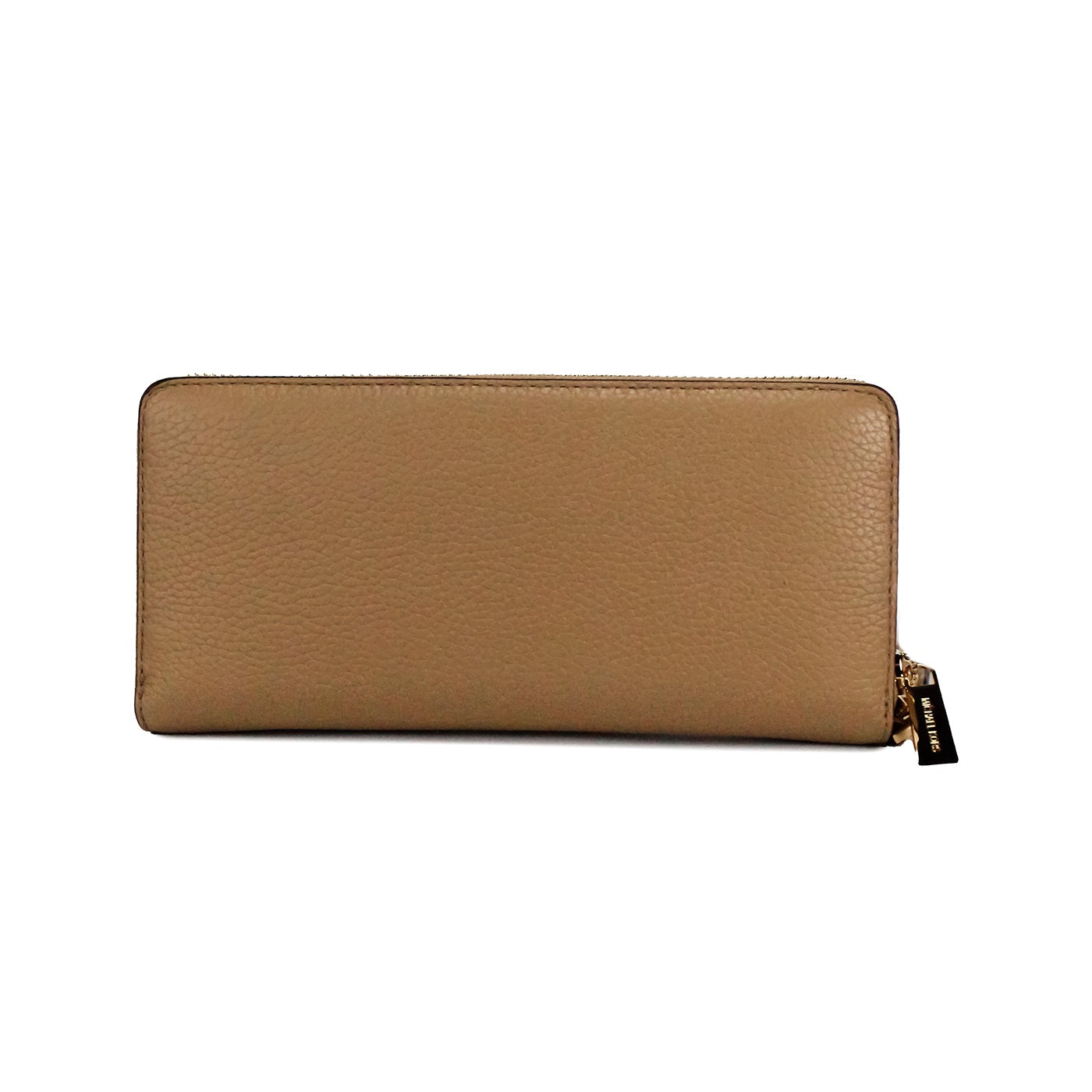 Michael Kors Jet Set Travel Large Camel Leather Continental Wristlet Wallet - KALAJ