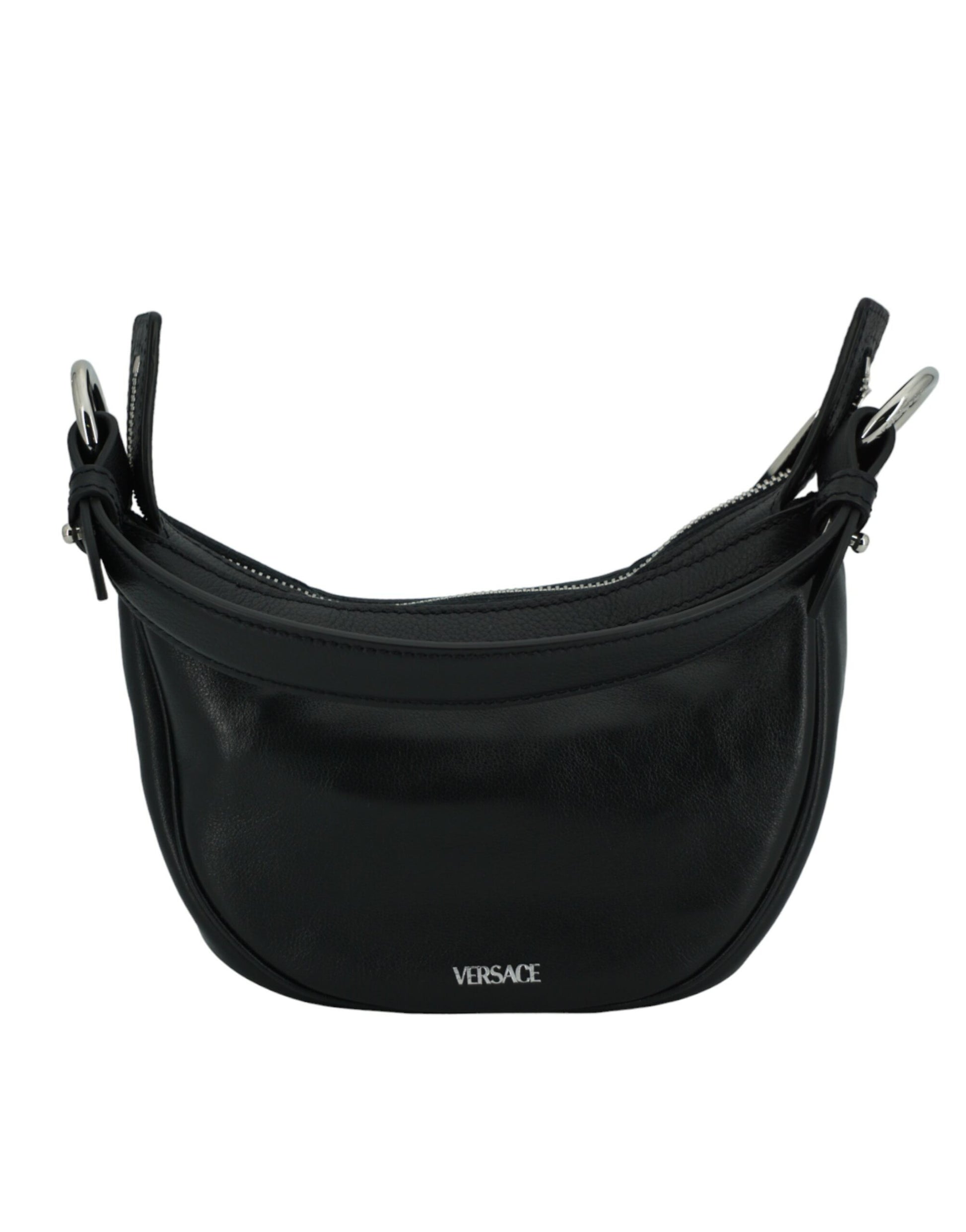 Versace Elegant Black Mini Hobo Shoulder Bag - KALAJ