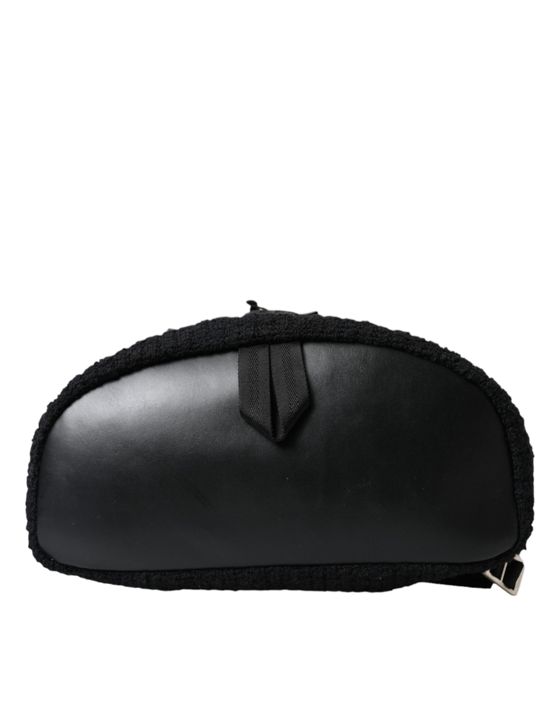 Dolce & Gabbana Elegant Tricot Wool-Blend Backpack in Black - KALAJ