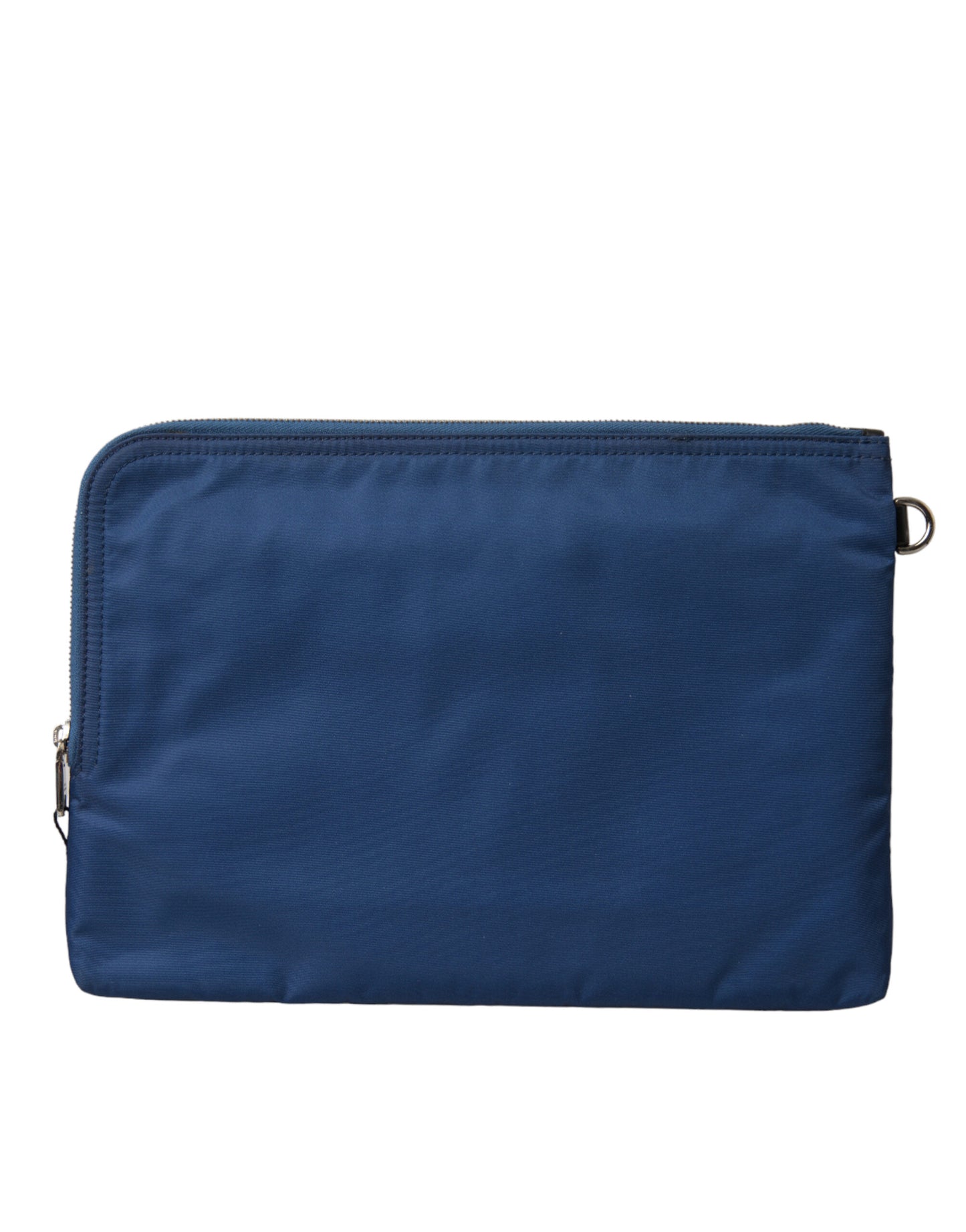 Dolce & Gabbana Elegant Blue Nylon Zipped Clutch - KALAJ