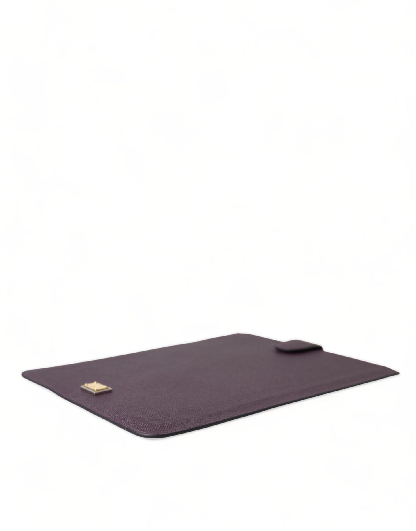 Dolce & Gabbana Elegant Leather Tablet Pouch in Rich Brown - KALAJ