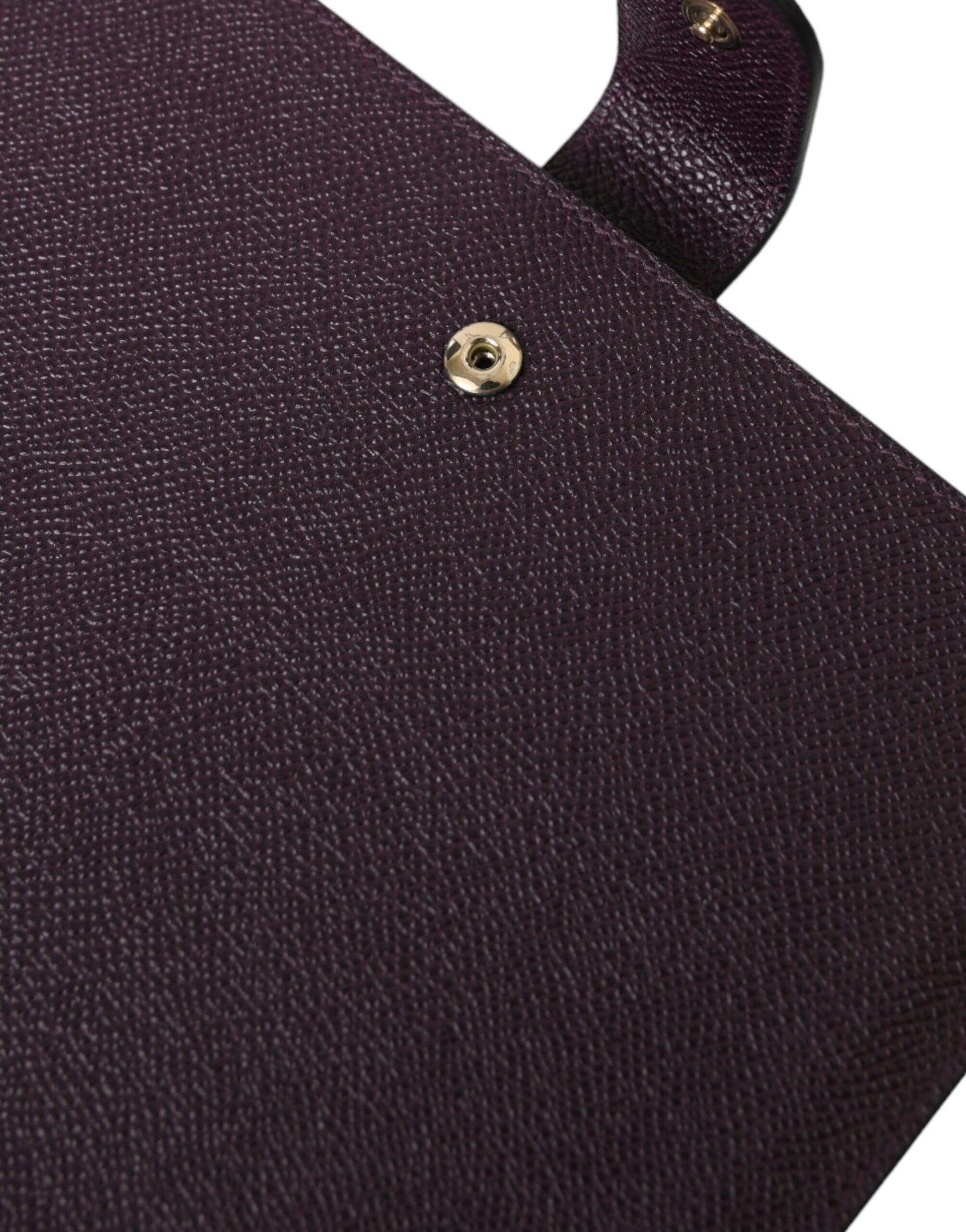 Dolce & Gabbana Elegant Leather Tablet Pouch in Rich Brown - KALAJ