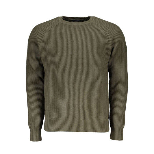 North Sails Green Cotton Men Sweater