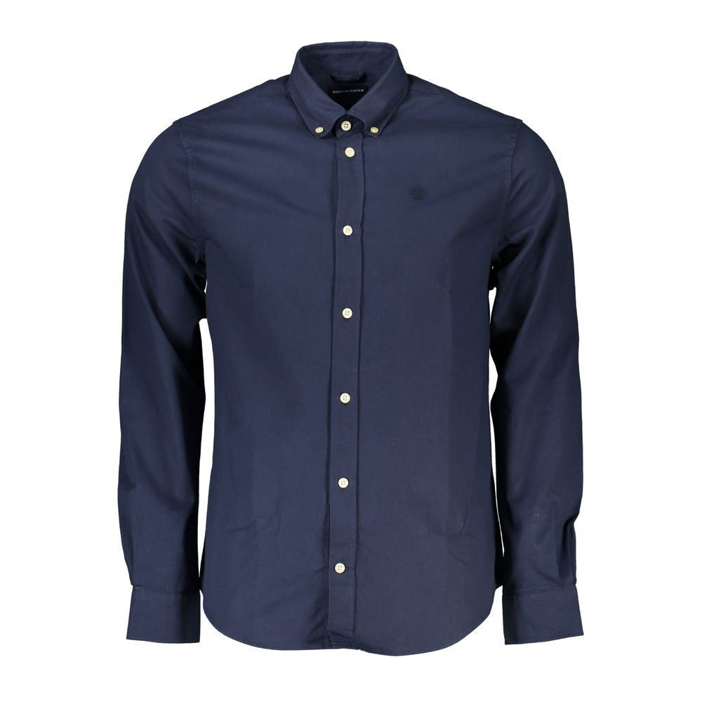 North Sails Blue Cotton Men Shirt