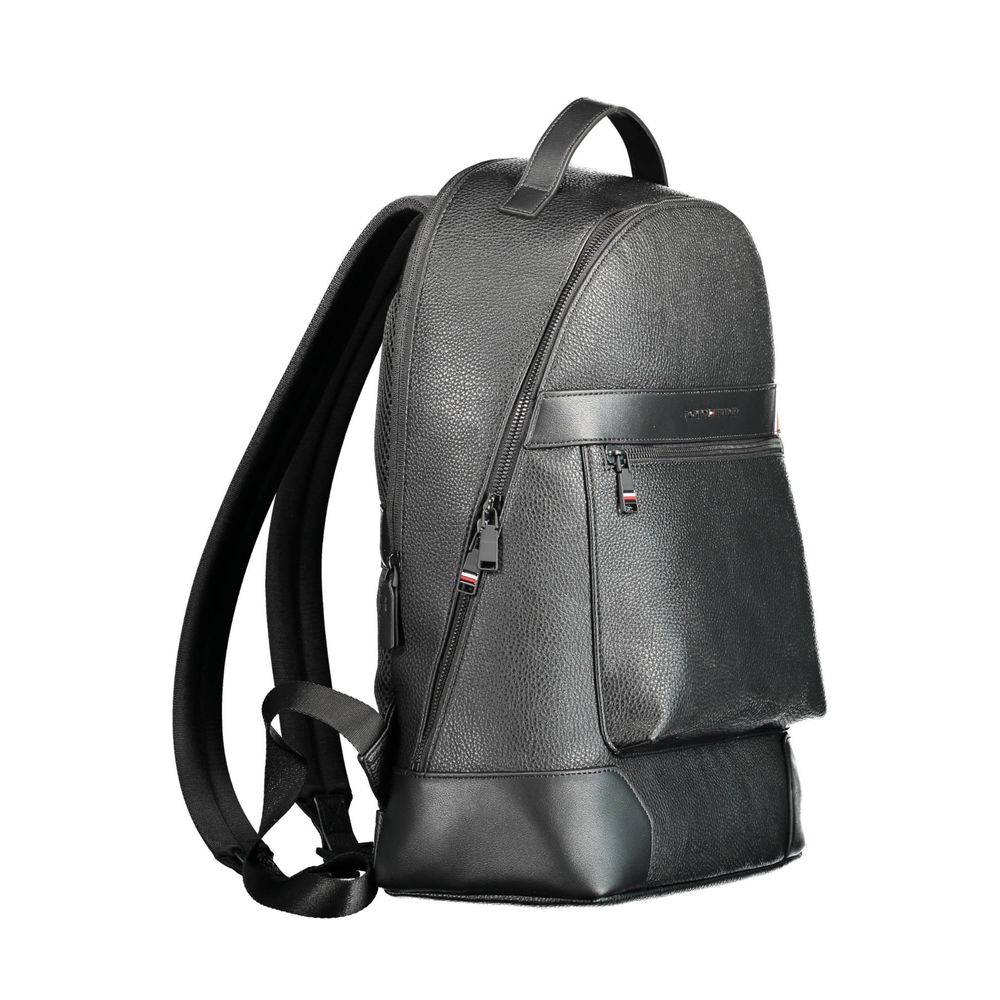 Tommy Hilfiger Black Polyethylene Men Backpack - KALAJ