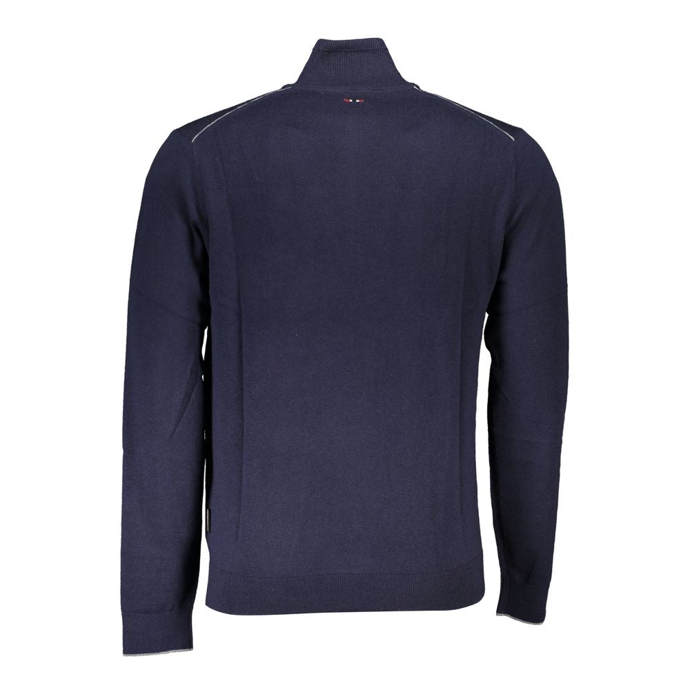 Napapijri Blue Fabric Men Sweater