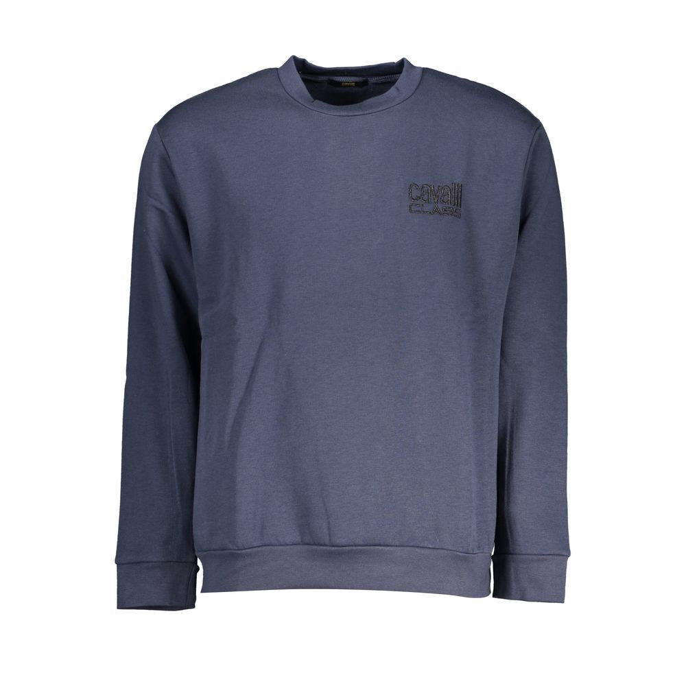 Cavalli Class Elegant Crew Neck Embroidered Sweatshirt