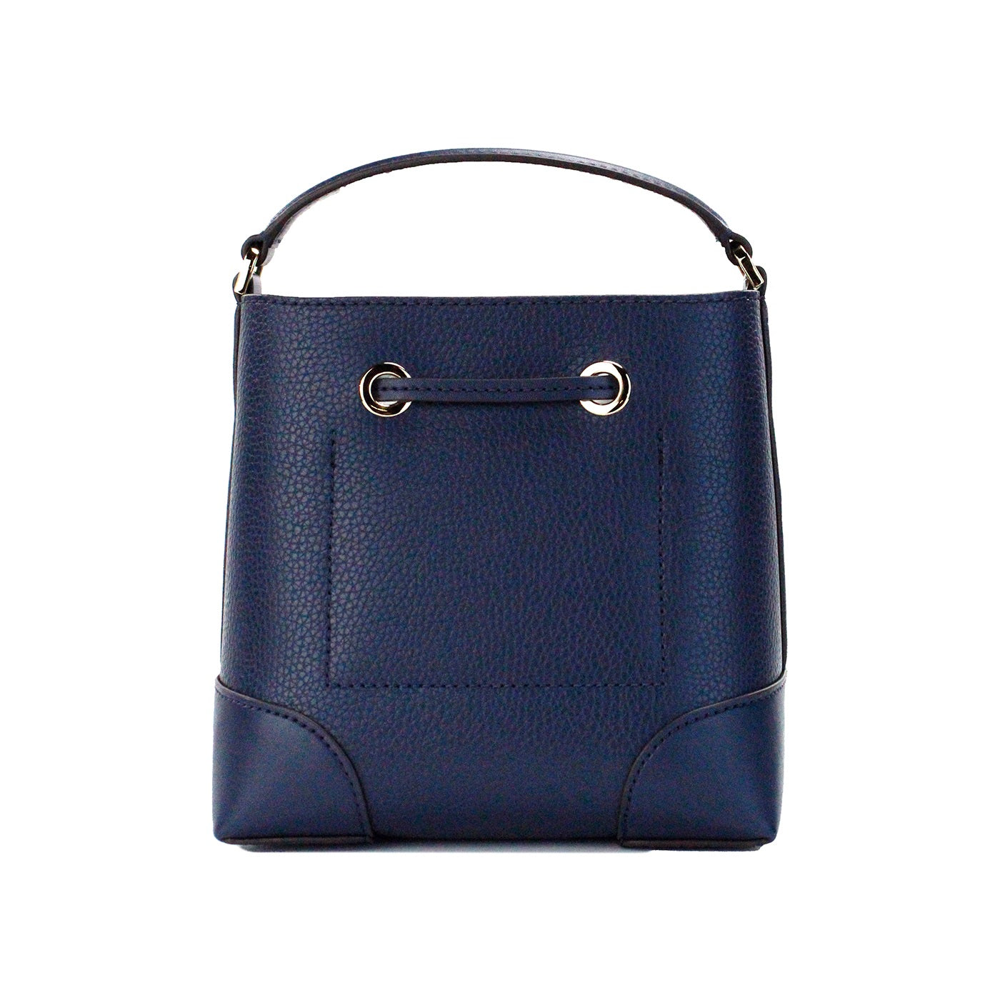 Michael Kors Mercer Small Navy Pebbled Leather Bucket Crossbody Bag Purse - KALAJ