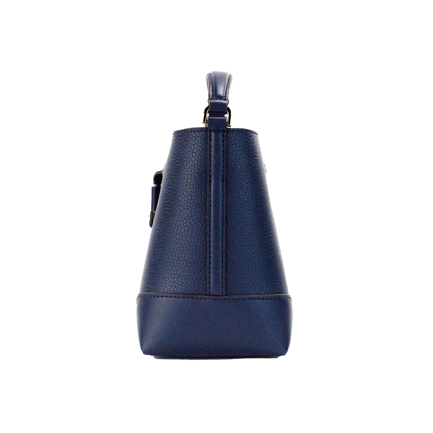 Michael Kors Mercer Small Navy Pebbled Leather Bucket Crossbody Bag Purse - KALAJ