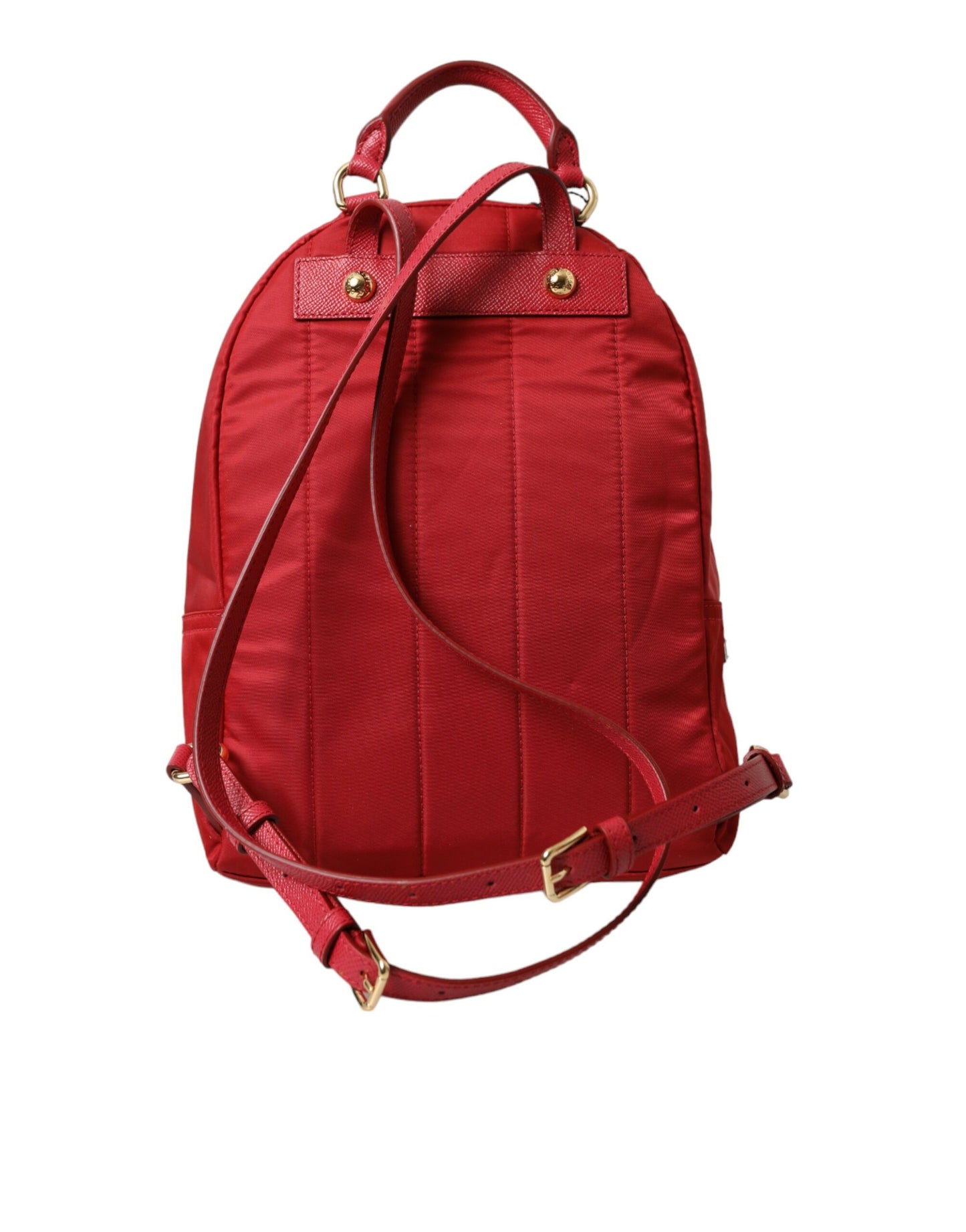 Dolce & Gabbana Embellished Red Backpack with Gold Detailing - KALAJ