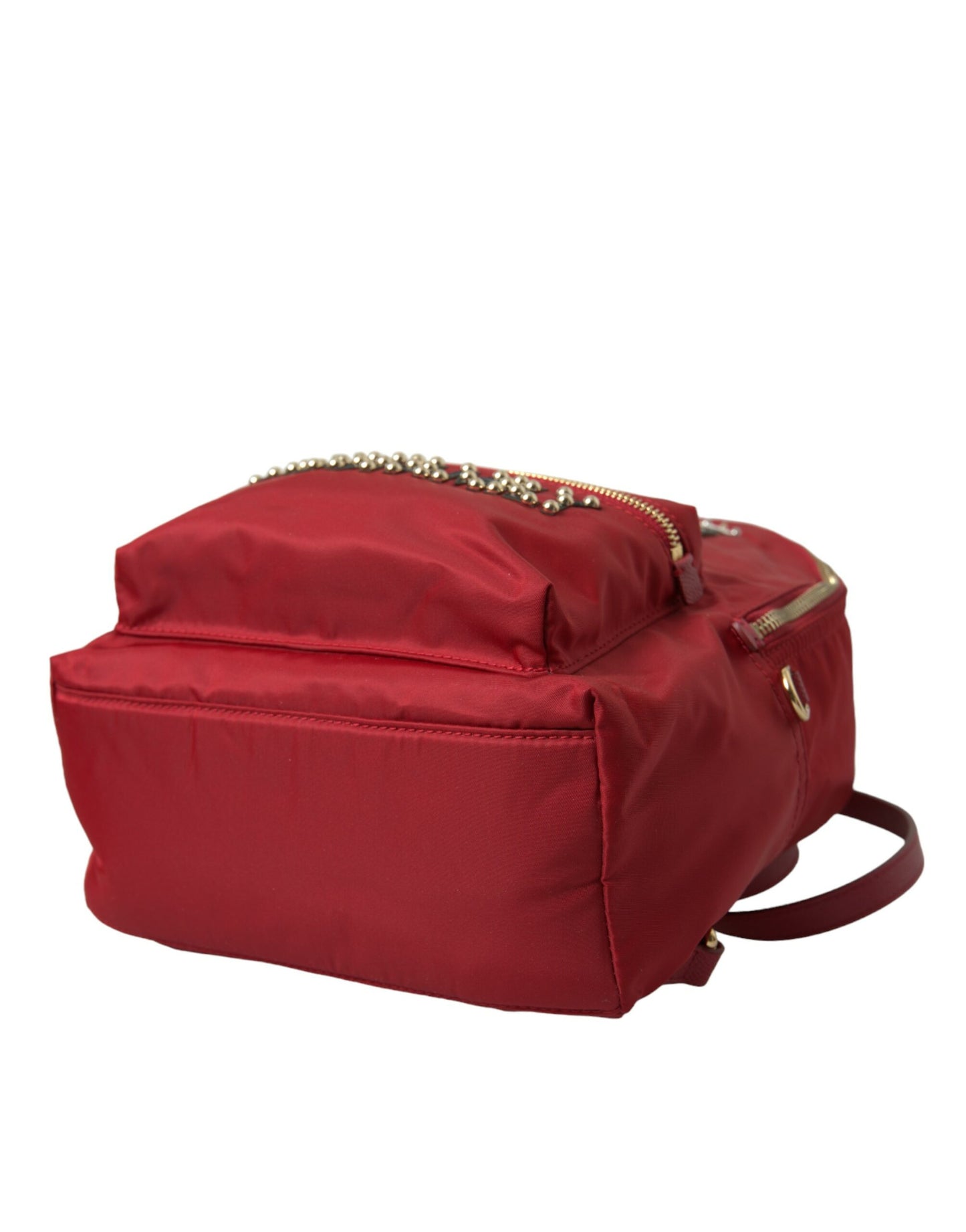 Dolce & Gabbana Embellished Red Backpack with Gold Detailing - KALAJ