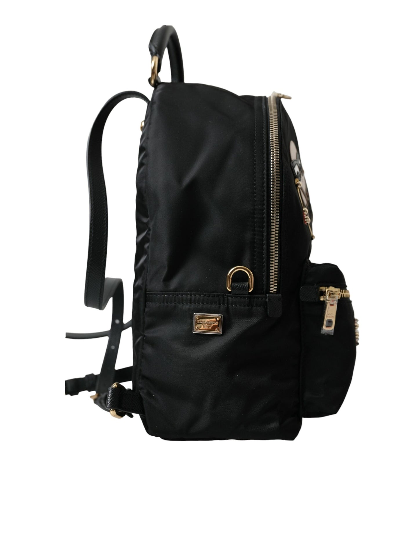 Dolce & Gabbana Elegant Embellished Black Backpack - KALAJ