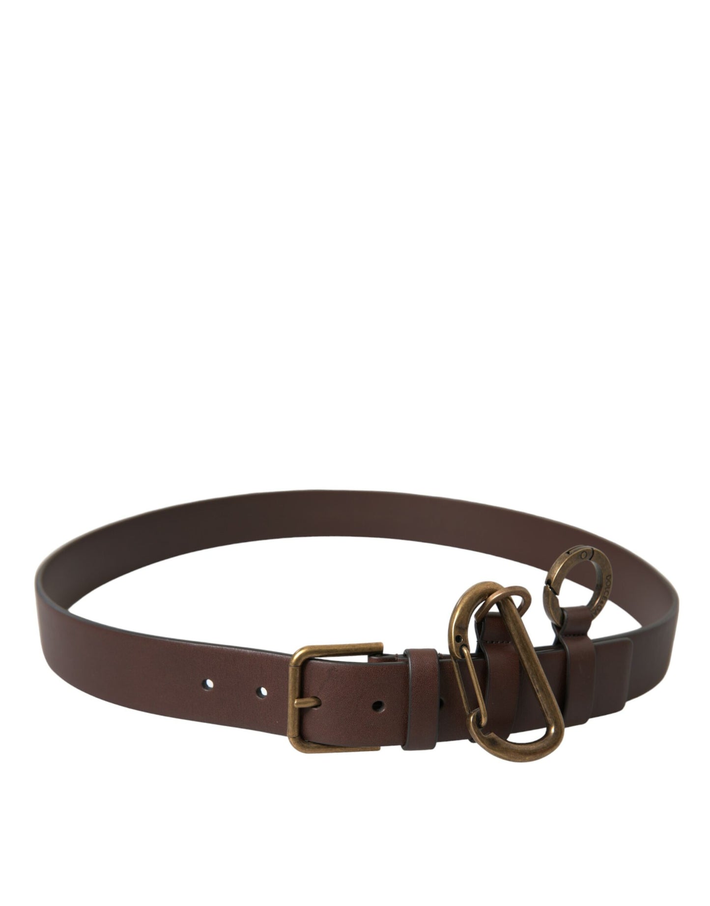 Dolce & Gabbana Elegant Calf Leather Belt with Metal Buckle Closure - KALAJ