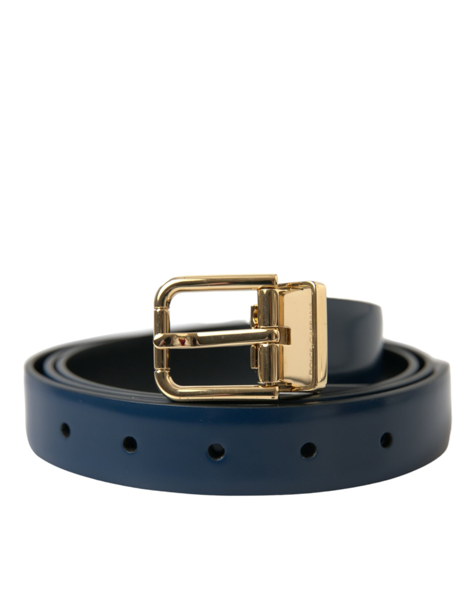 Dolce & Gabbana Elegant Blue Calf Leather Belt - KALAJ