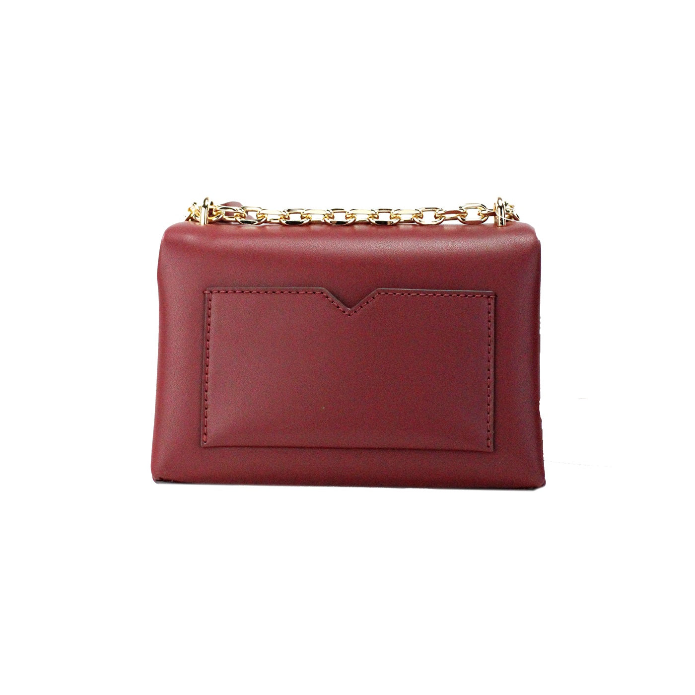 Michael Kors Cece Small Dark Cherry Vegan Leather Convertible Flap Crossbody Bag - KALAJ