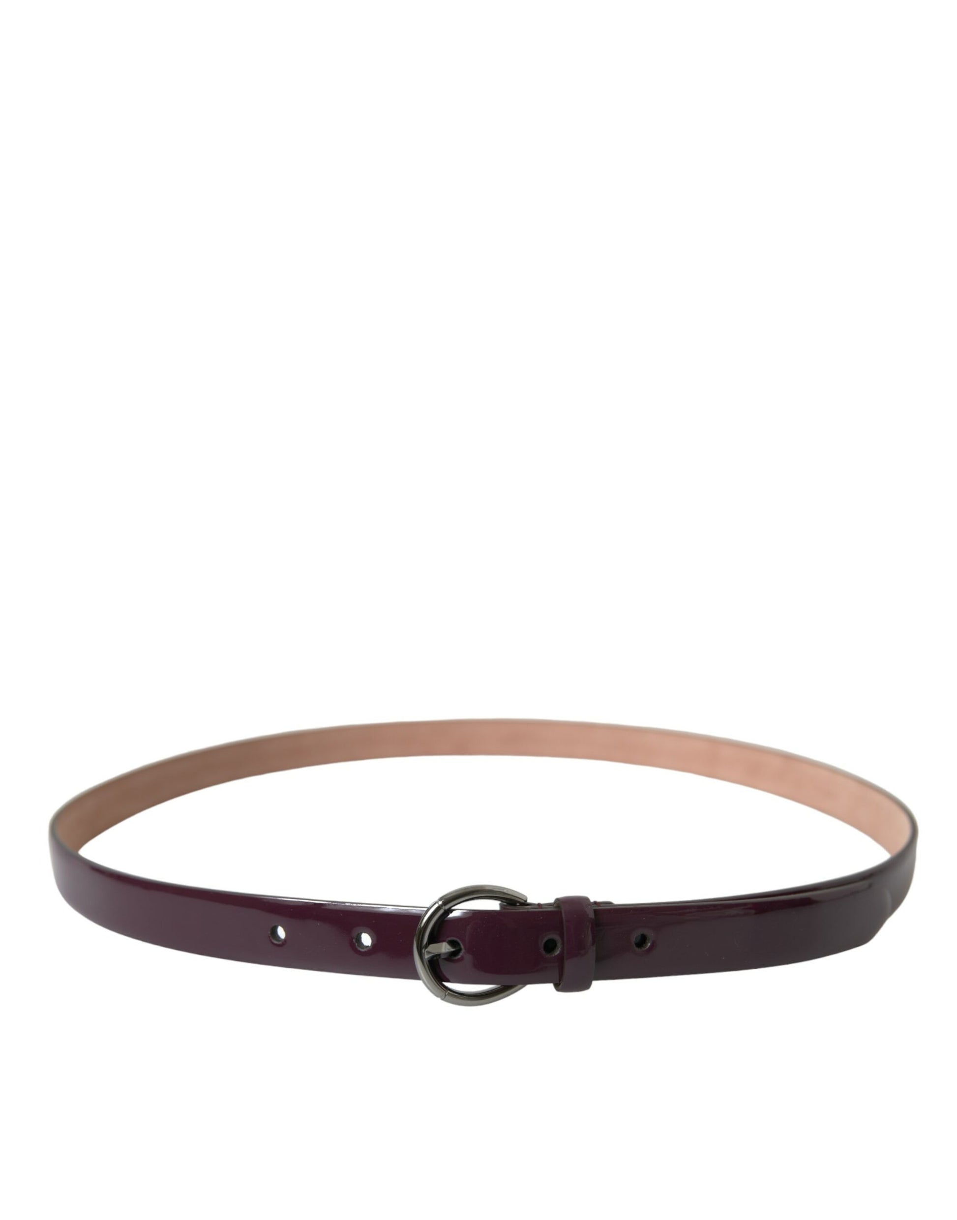 Dolce & Gabbana Elegant Maroon Leather Waist Belt - KALAJ