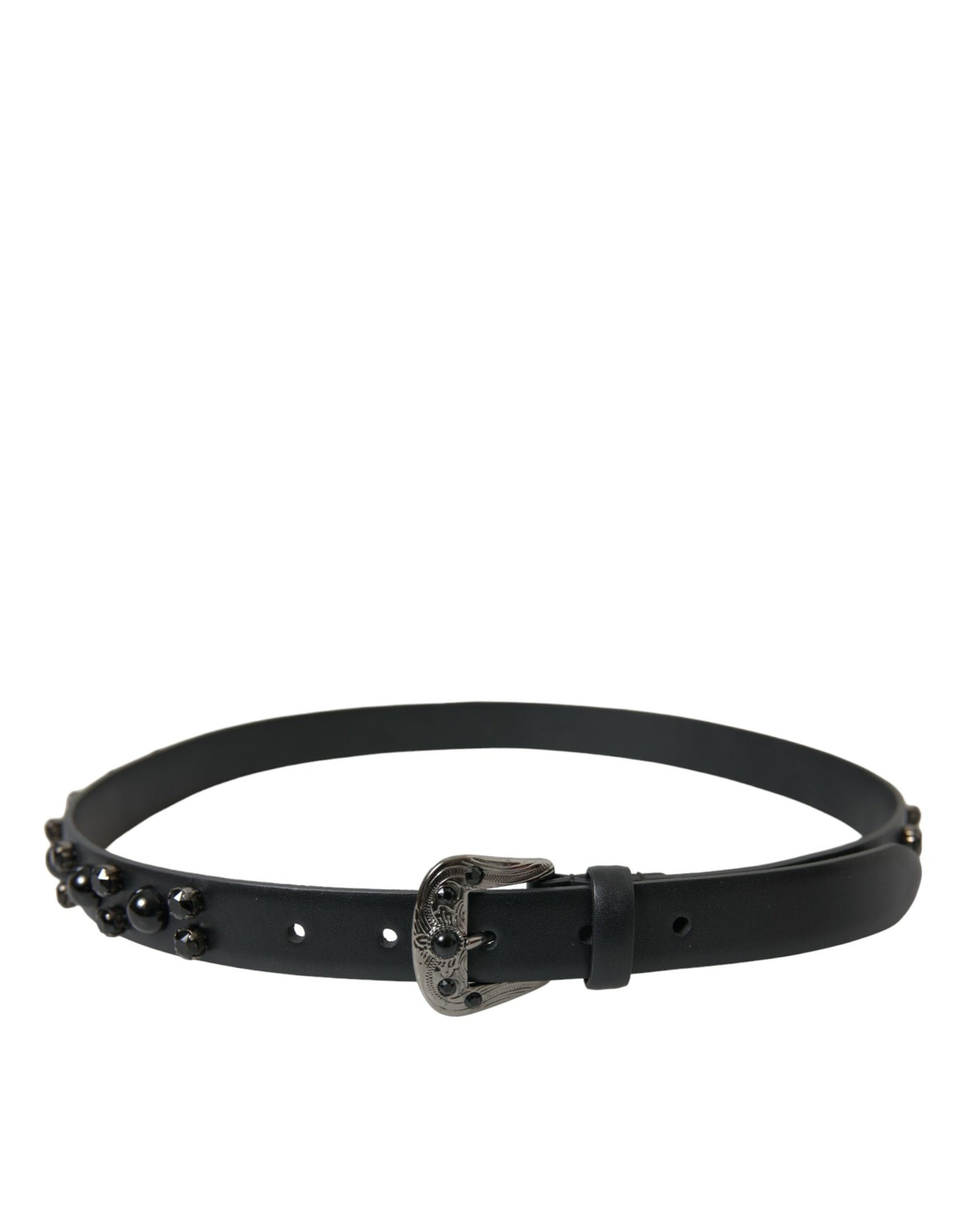 Dolce & Gabbana Engraved Logo Leather Waist Belt - KALAJ