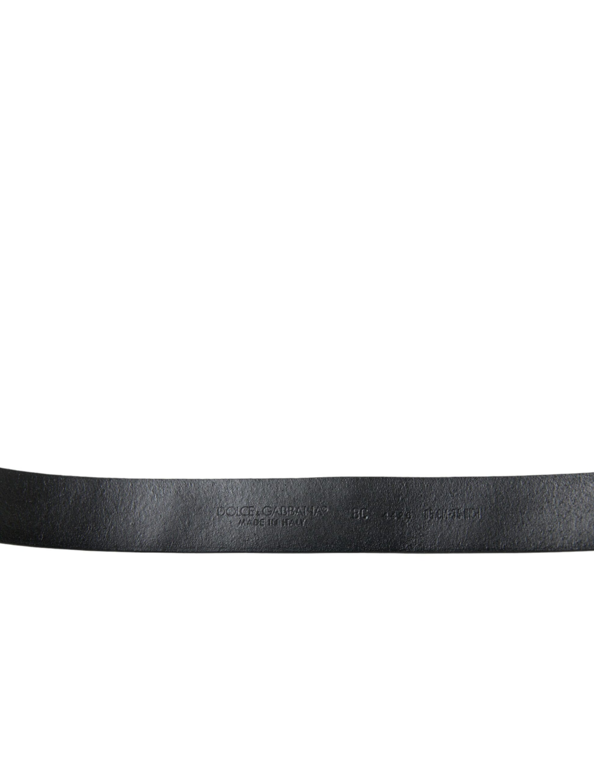 Dolce & Gabbana Engraved Logo Leather Waist Belt - KALAJ