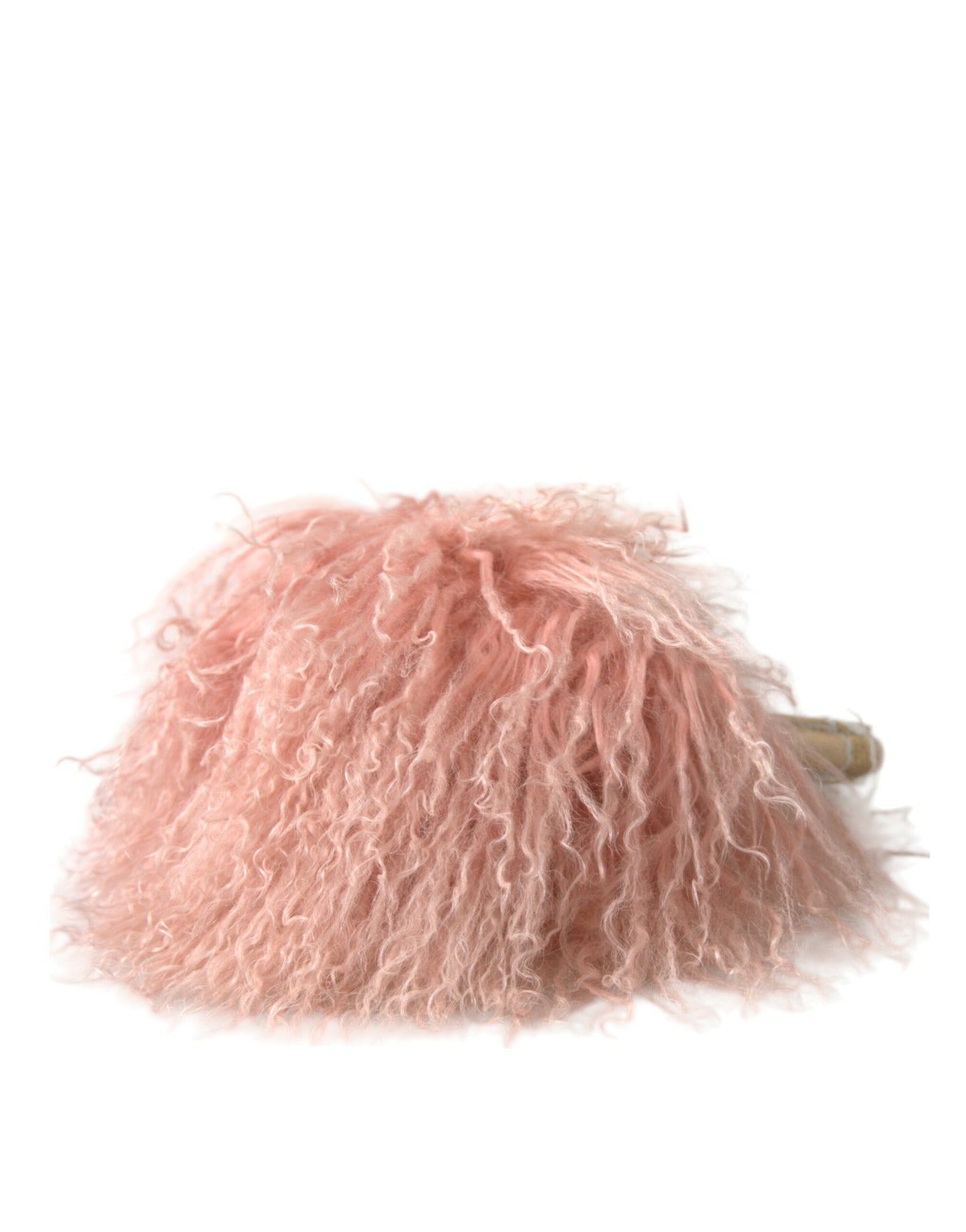 Dolce & Gabbana Elegant Pink Fur Earmuffs - Winter Chic Accessory - KALAJ