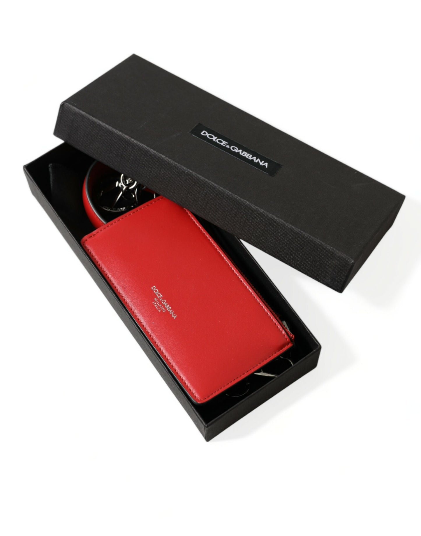 Dolce & Gabbana Elegant Red Leather Airpods Case - KALAJ