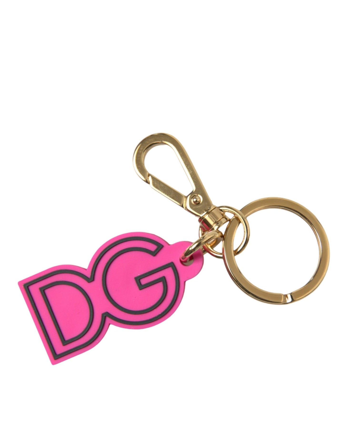 Dolce & Gabbana Chic Gold and Pink Keychain Elegance - KALAJ