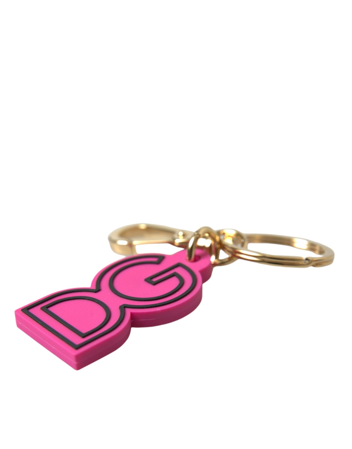 Dolce & Gabbana Chic Gold and Pink Keychain Elegance - KALAJ