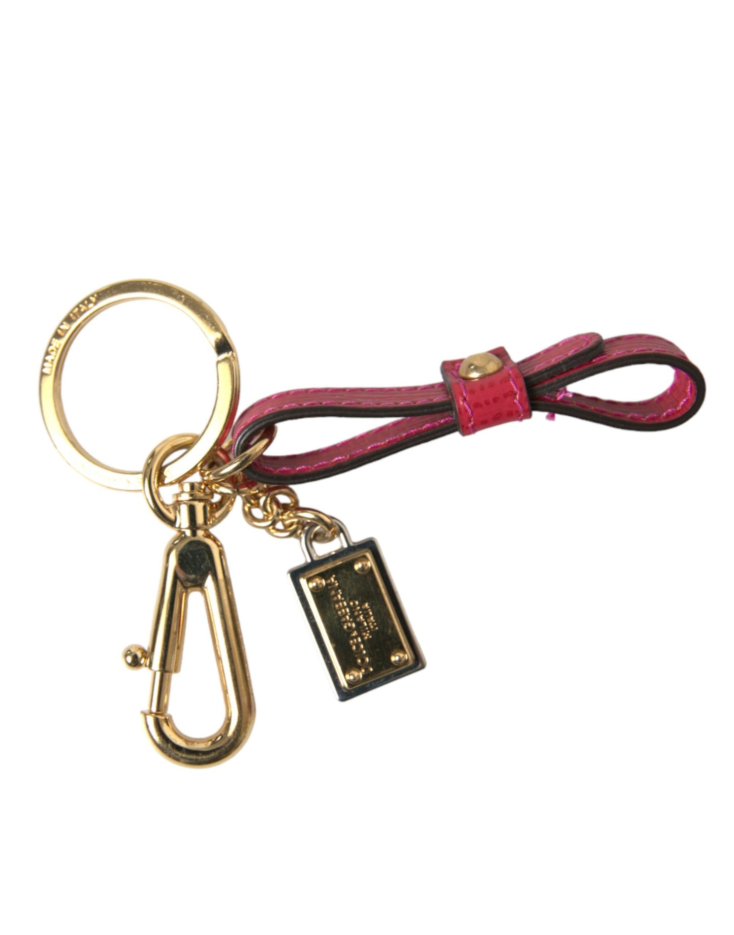 Dolce & Gabbana Stunning Red Leather Keychain - KALAJ