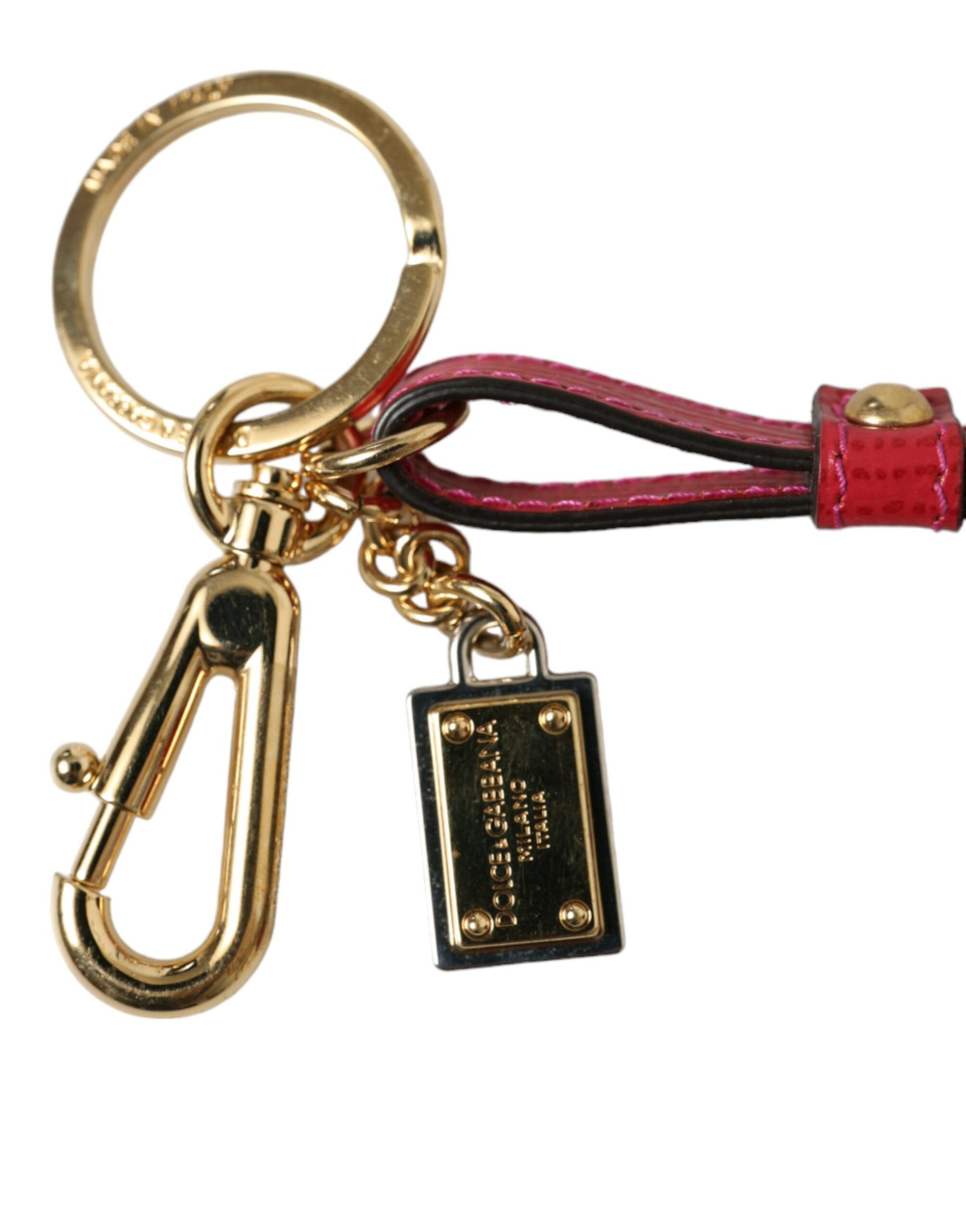 Dolce & Gabbana Stunning Red Leather Keychain - KALAJ