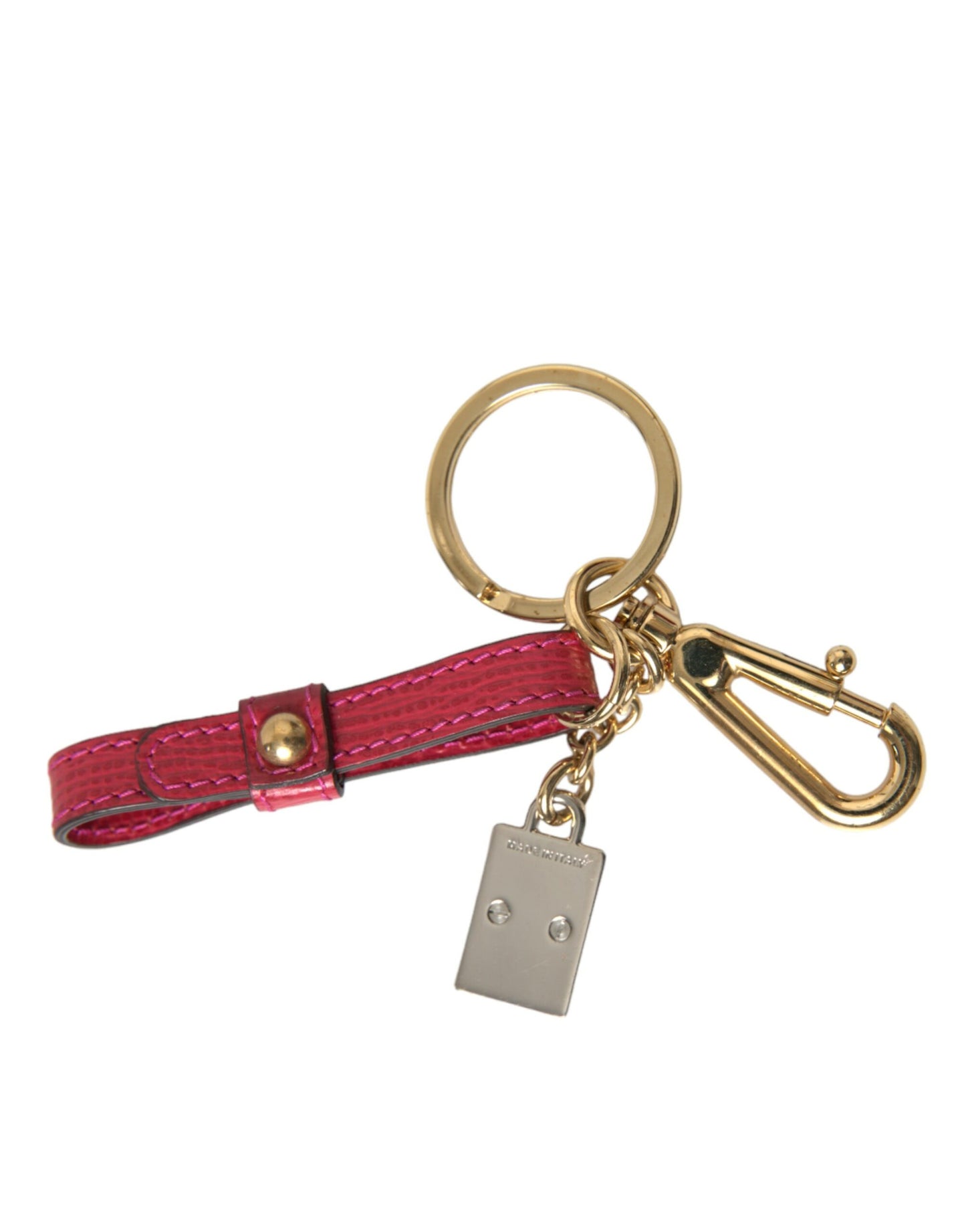 Dolce & Gabbana Stunning Red Leather Keychain - KALAJ