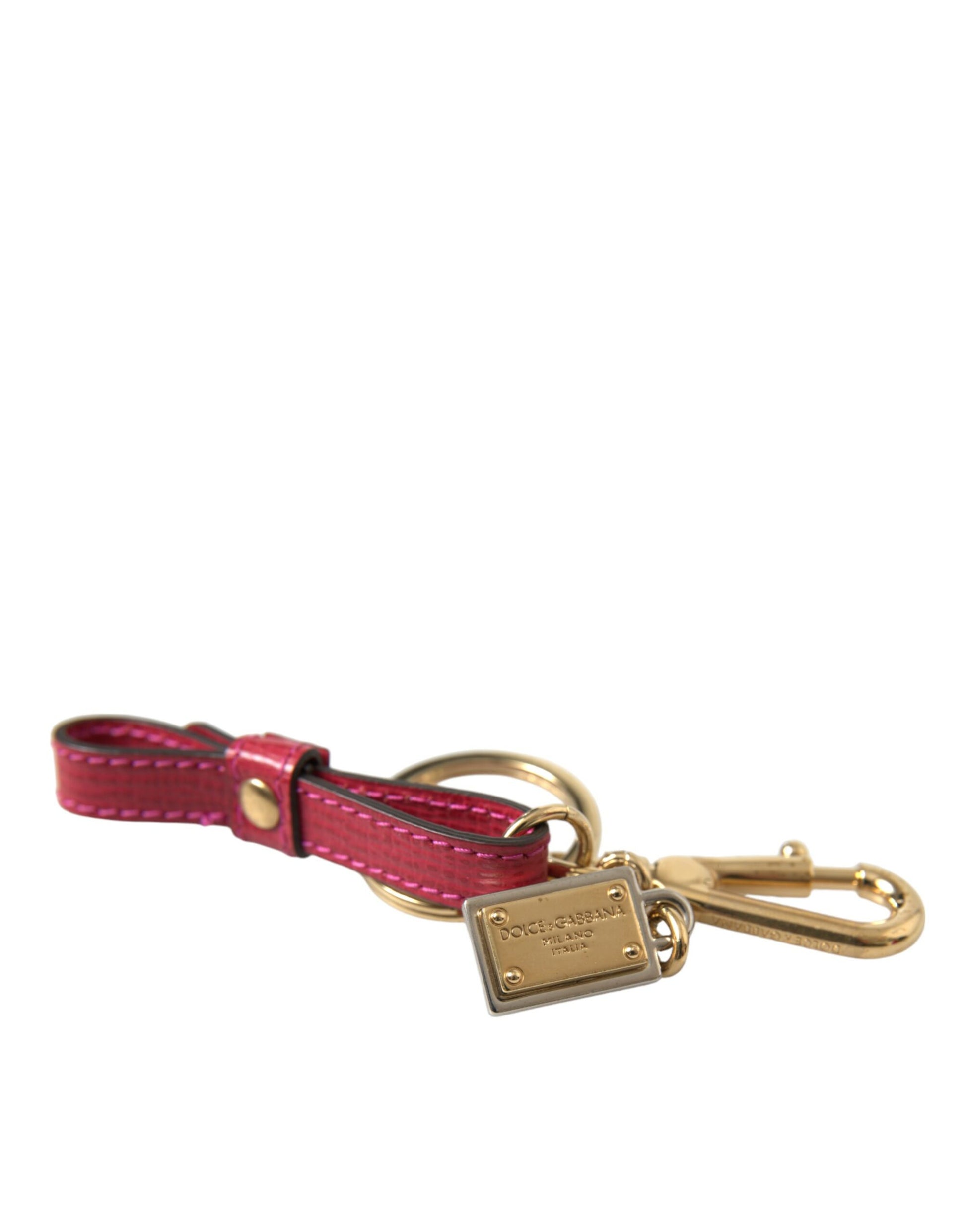 Dolce & Gabbana Stunning Red Leather Keychain - KALAJ