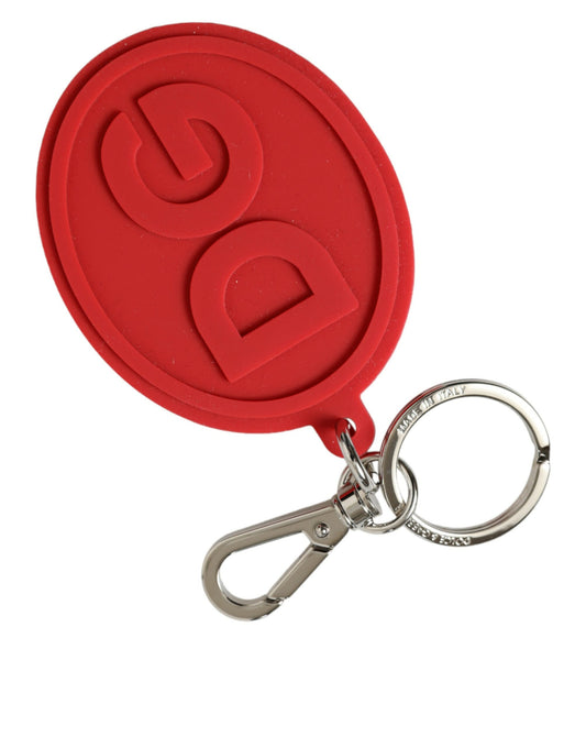 Dolce & Gabbana Elegant Red Trifold Key Holder Case - KALAJ