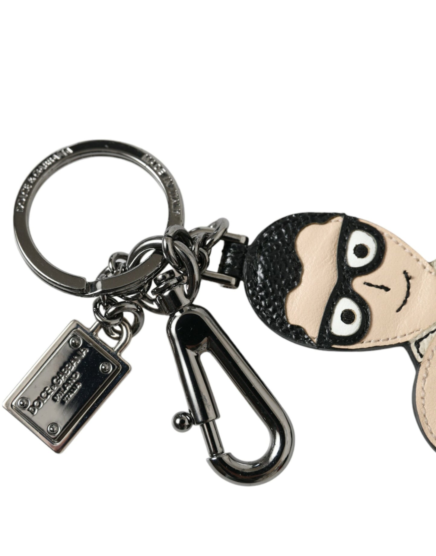 Dolce & Gabbana Elegant Multicolor Leather Keychain - KALAJ