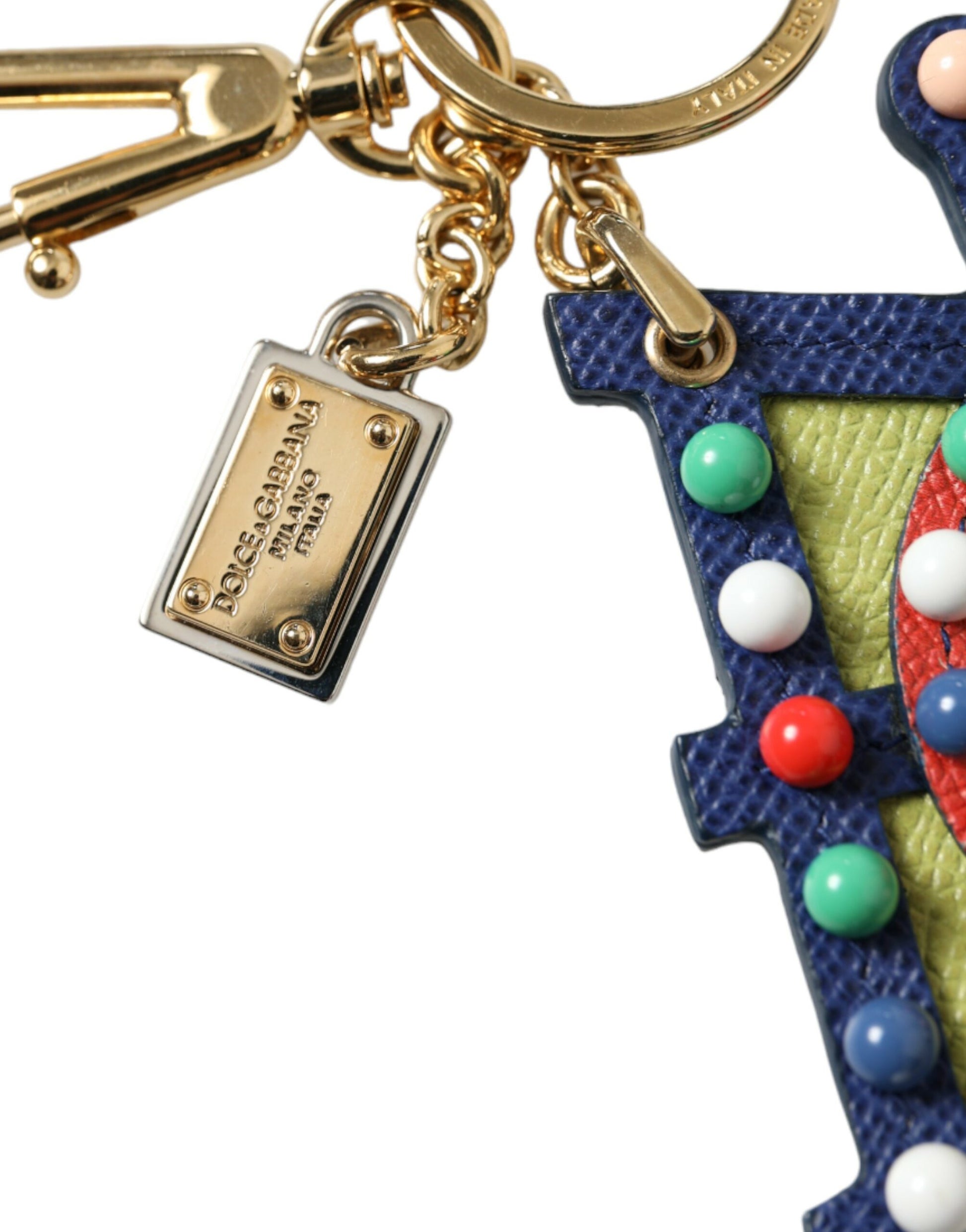 Dolce & Gabbana Multicolor Cellulose Designer Keychain - KALAJ