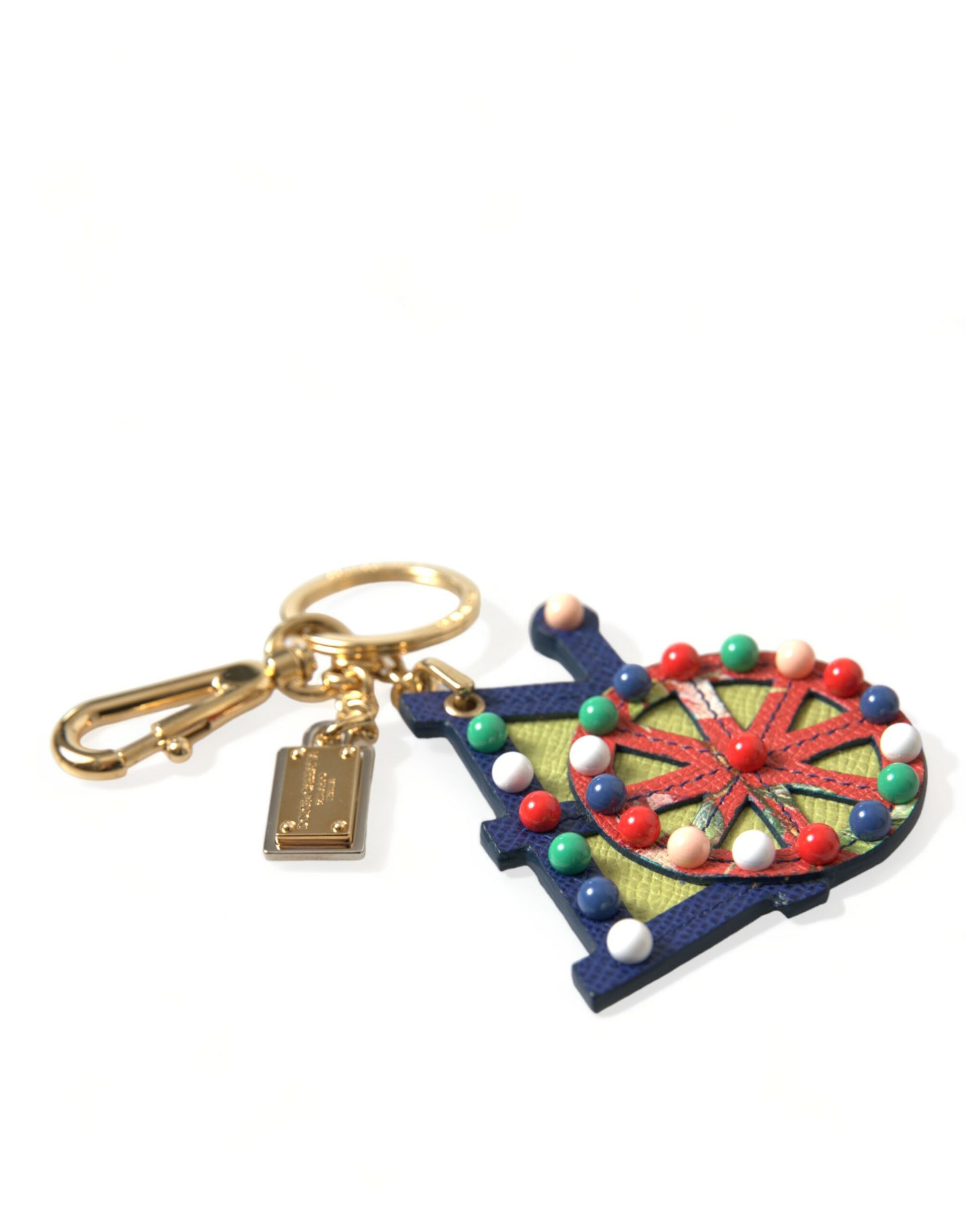 Dolce & Gabbana Multicolor Cellulose Designer Keychain - KALAJ