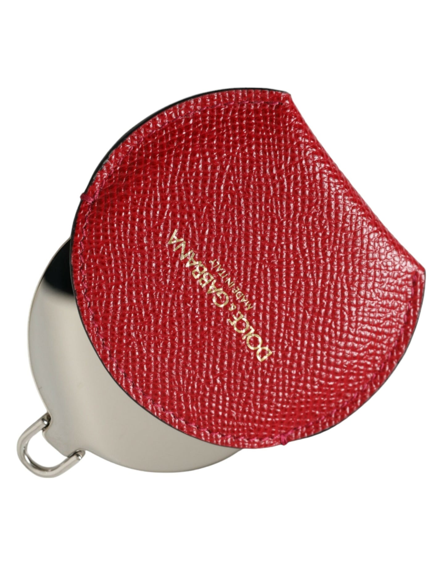 Dolce & Gabbana Elegant Red Leather Mirror Holder - KALAJ