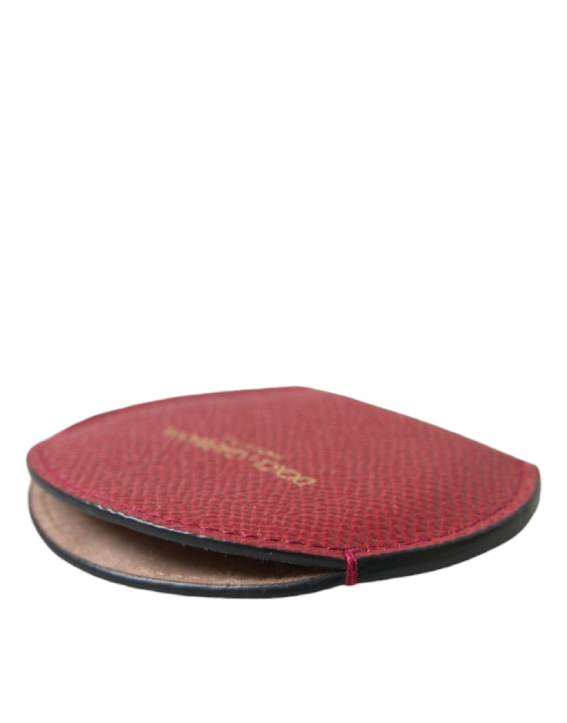 Dolce & Gabbana Elegant Red Leather Mirror Holder - KALAJ