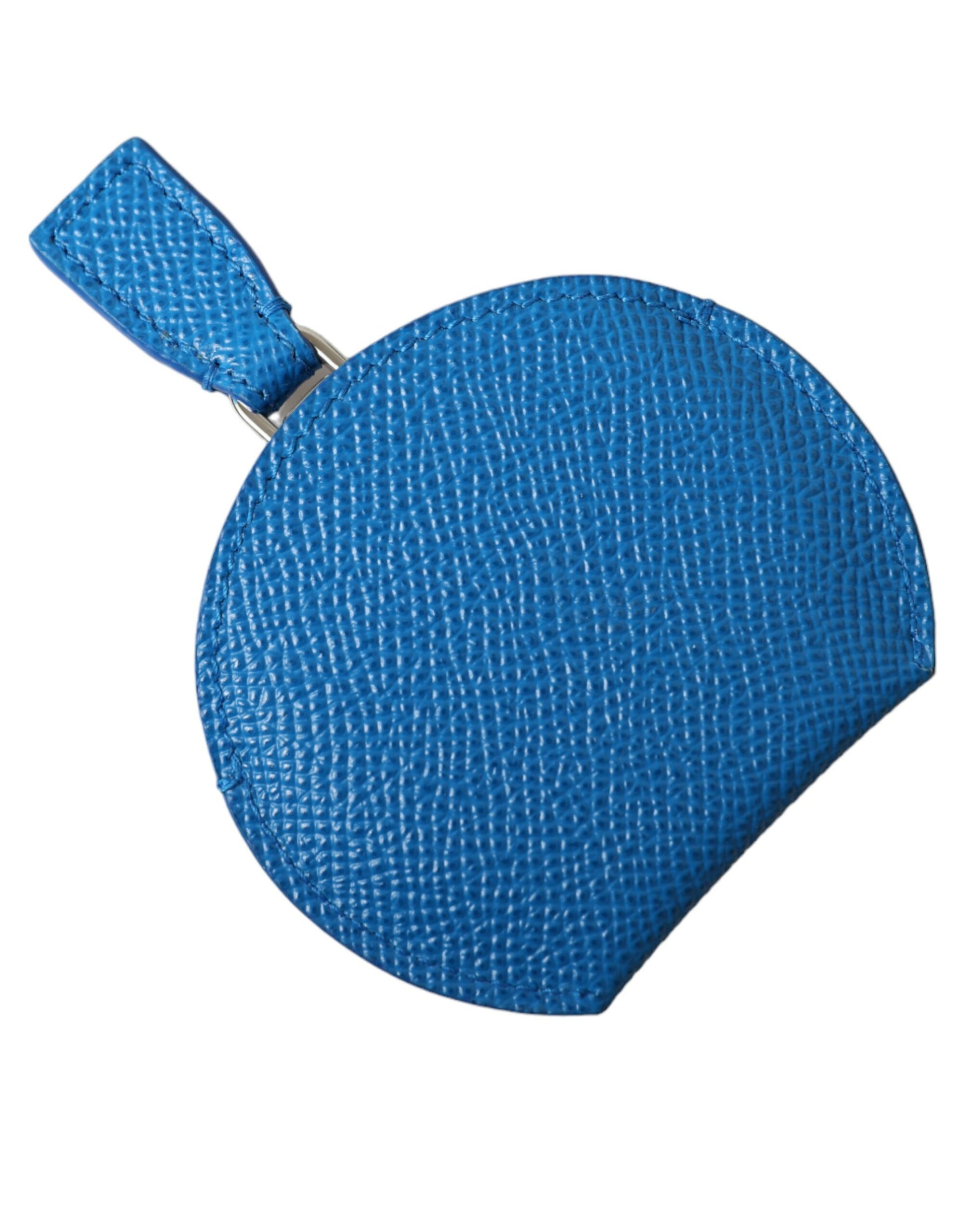 Dolce & Gabbana Elegant Blue Leather Mirror Holder - KALAJ