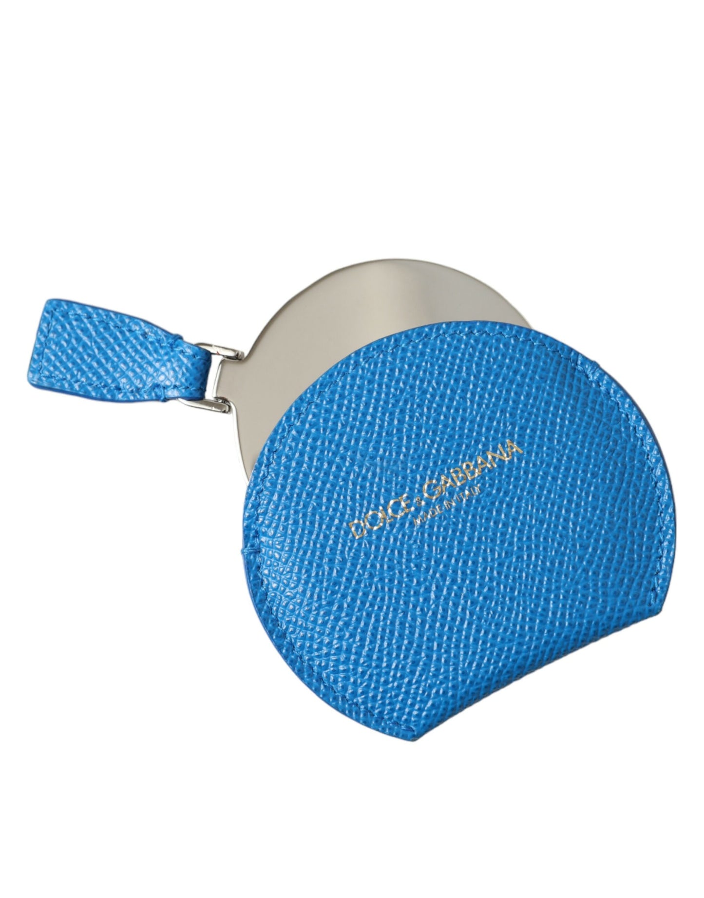 Dolce & Gabbana Elegant Blue Leather Mirror Holder - KALAJ