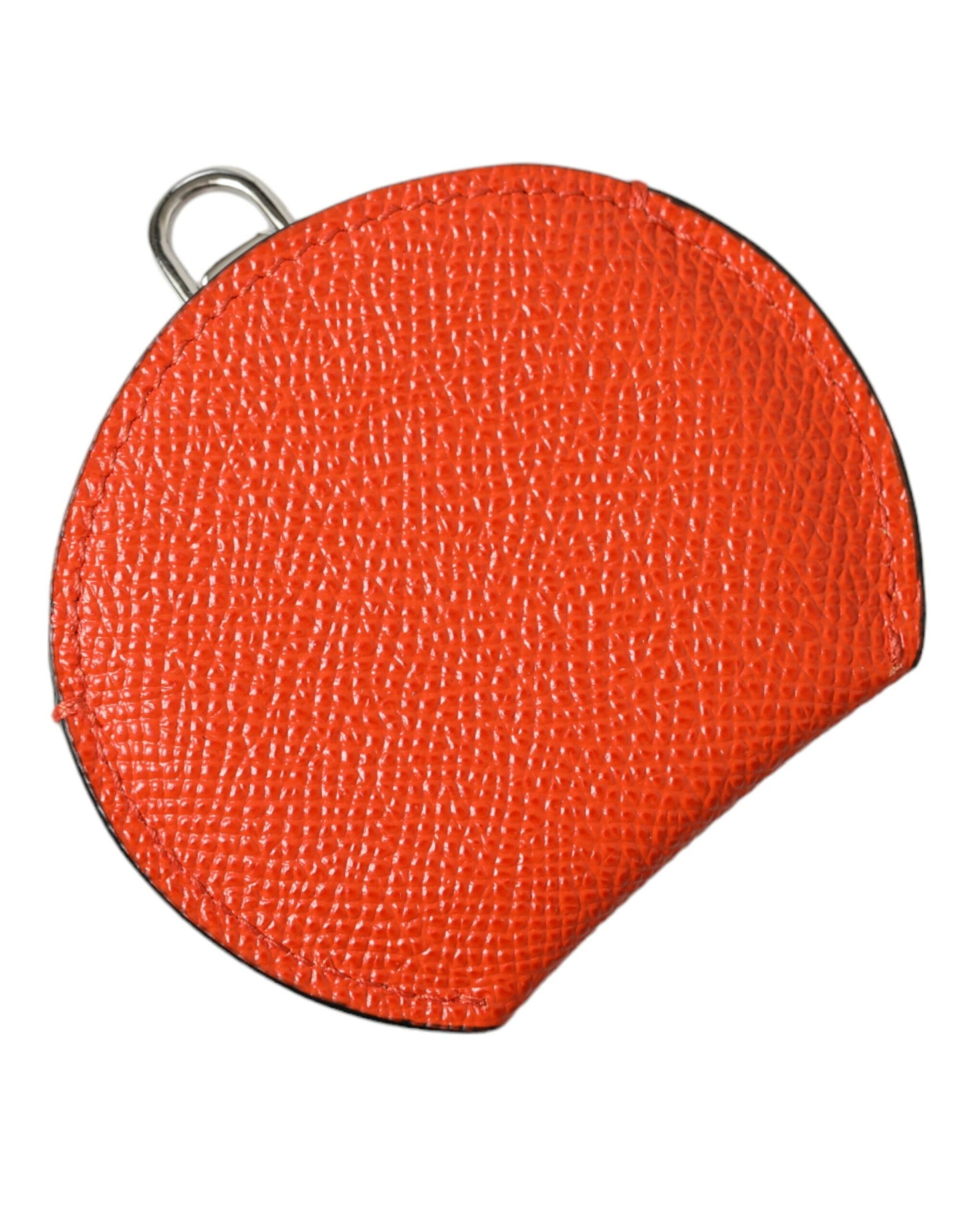 Dolce & Gabbana Elegant Orange Leather Mirror Holder - KALAJ