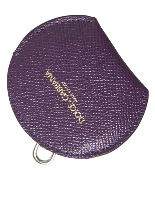 Dolce & Gabbana Elegant Purple Leather Mirror Holder - KALAJ