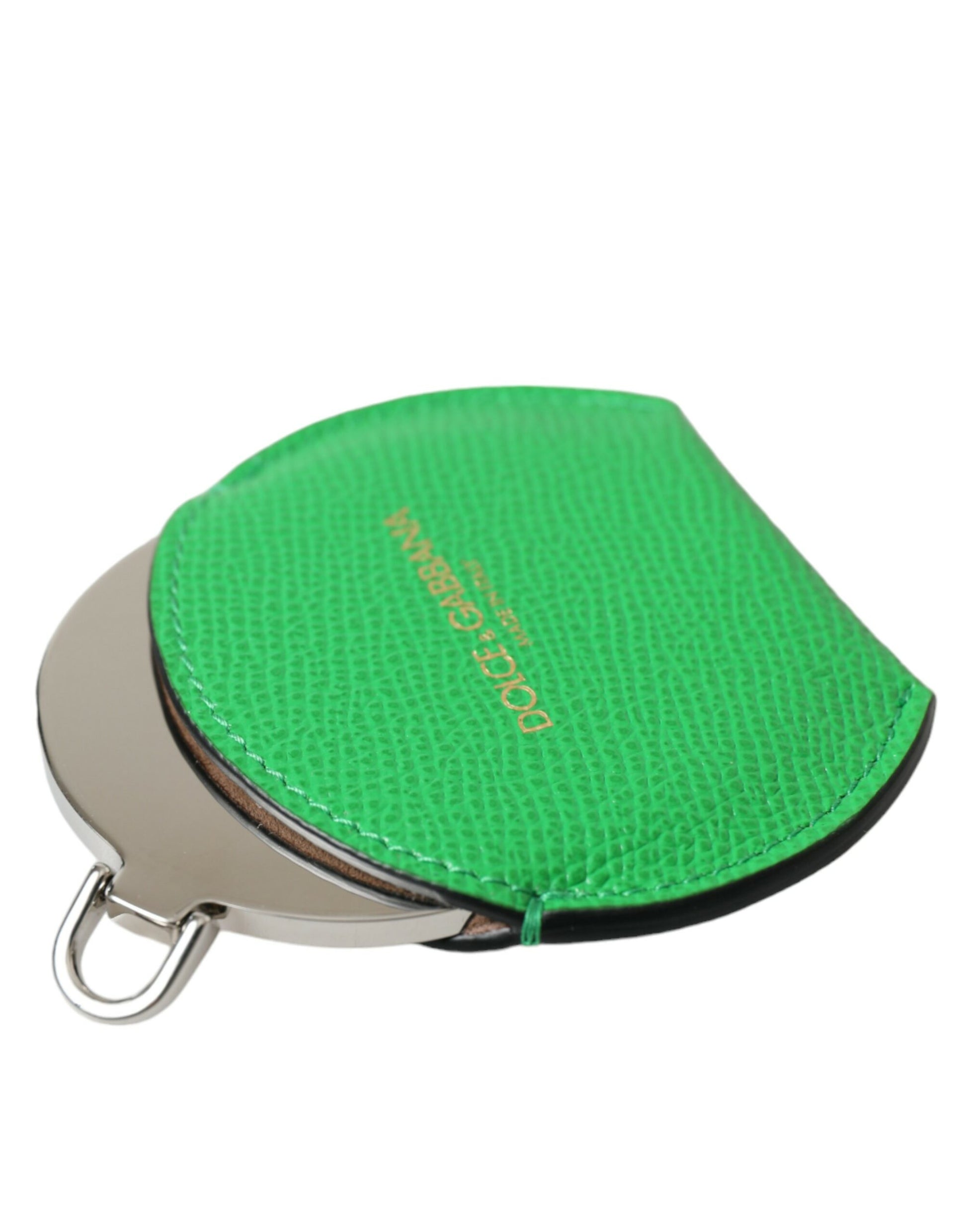 Dolce & Gabbana Emerald Leather Hand Mirror Holder - KALAJ