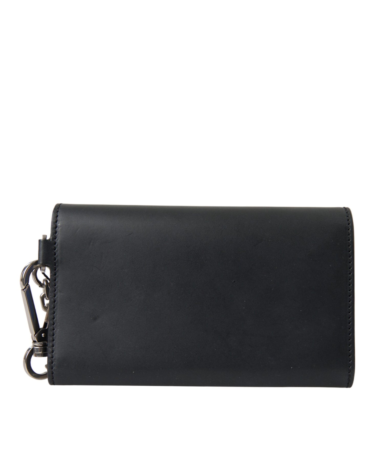 Dolce & Gabbana Elegant Black Leather Shoulder Bag - KALAJ