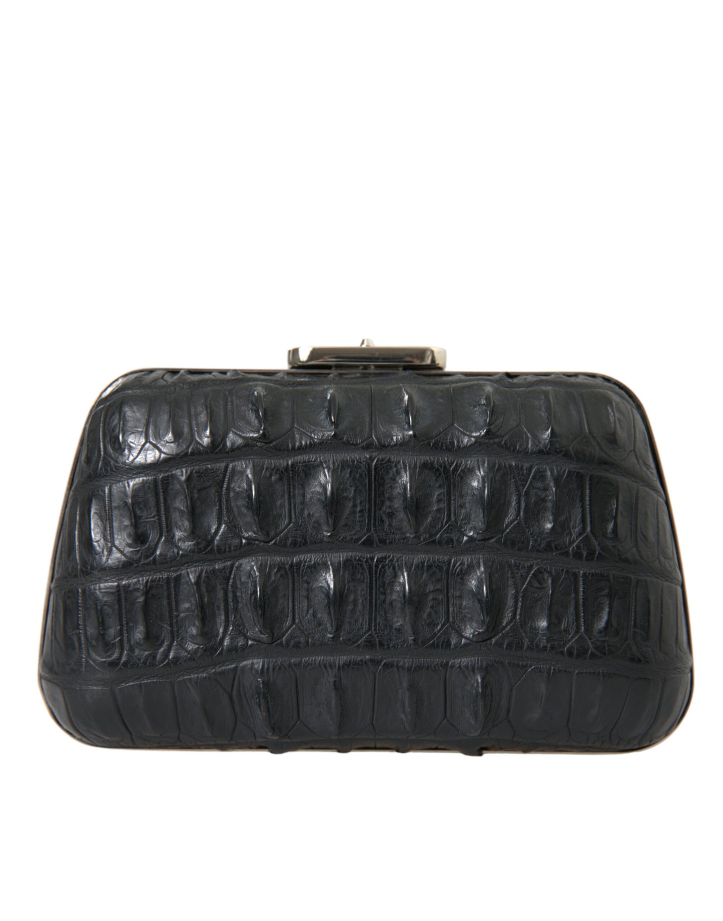 Balenciaga Elegant Crocodile Leather Evening Clutch - KALAJ