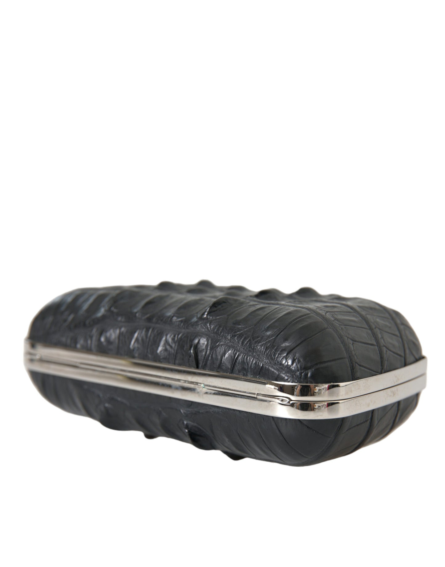 Balenciaga Elegant Crocodile Leather Evening Clutch - KALAJ