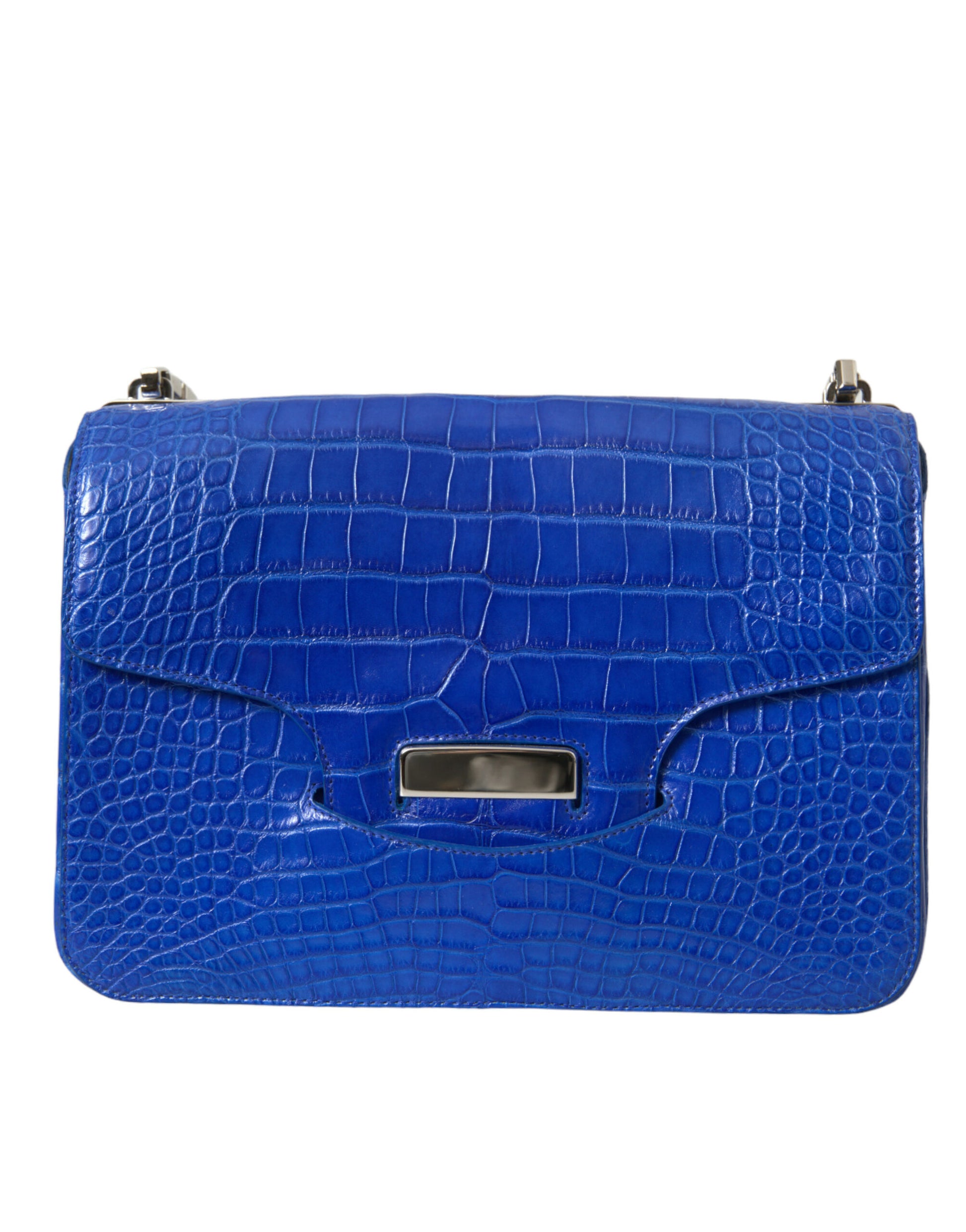 Balenciaga Chic Alligator Skin Chain Shoulder Bag - KALAJ