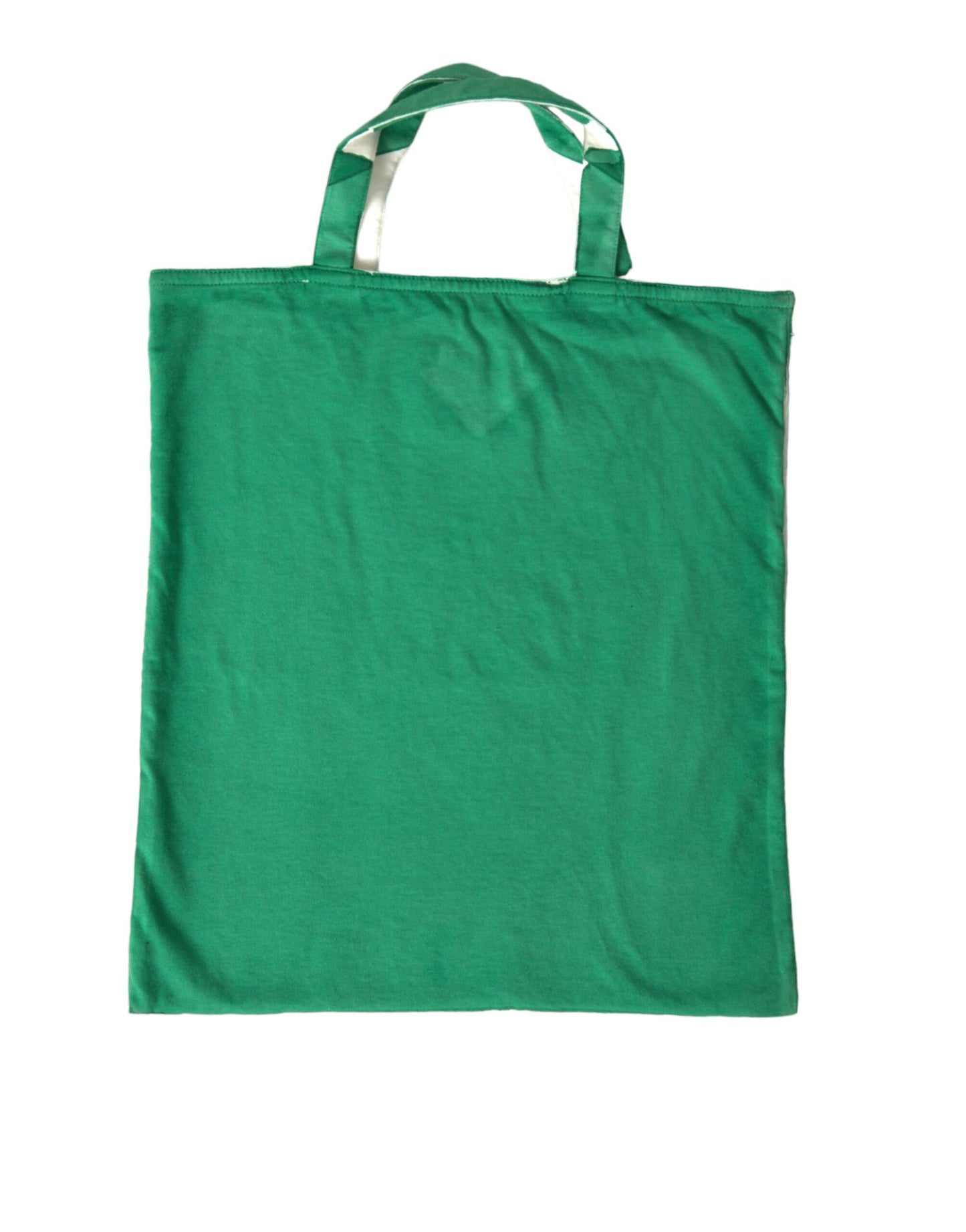 Prada Elegant Green Fabric Tote Bag - KALAJ