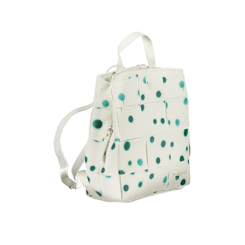 Desigual White Polyethylene Backpack