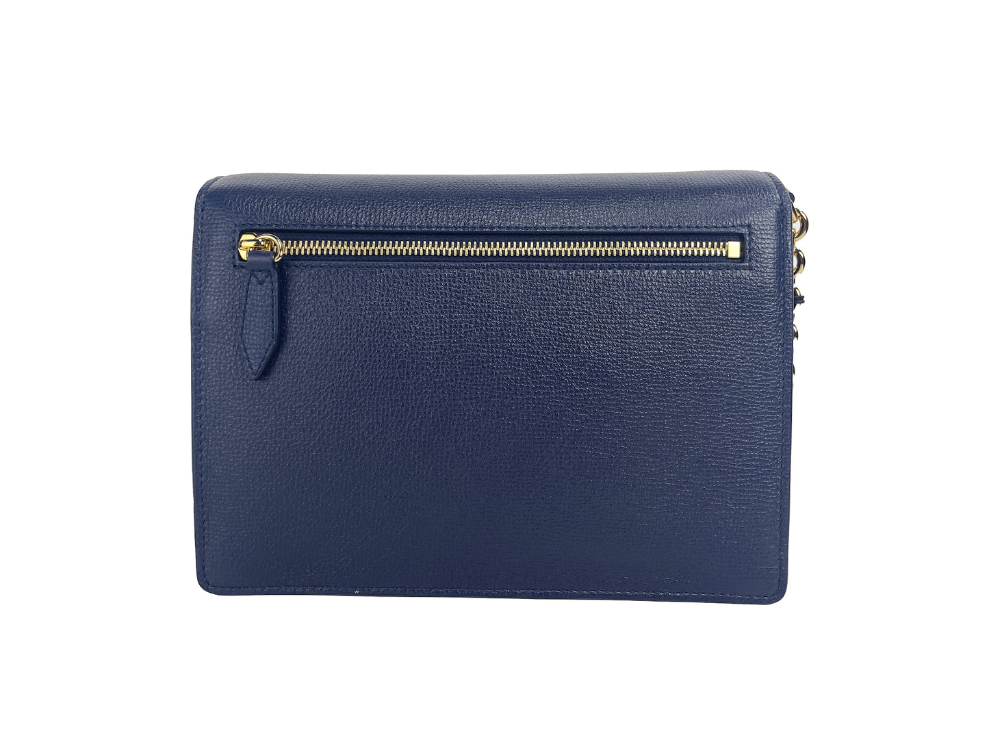 Burberry Macken Small Regency Blue House Check Leather Crossbody Bag - KALAJ