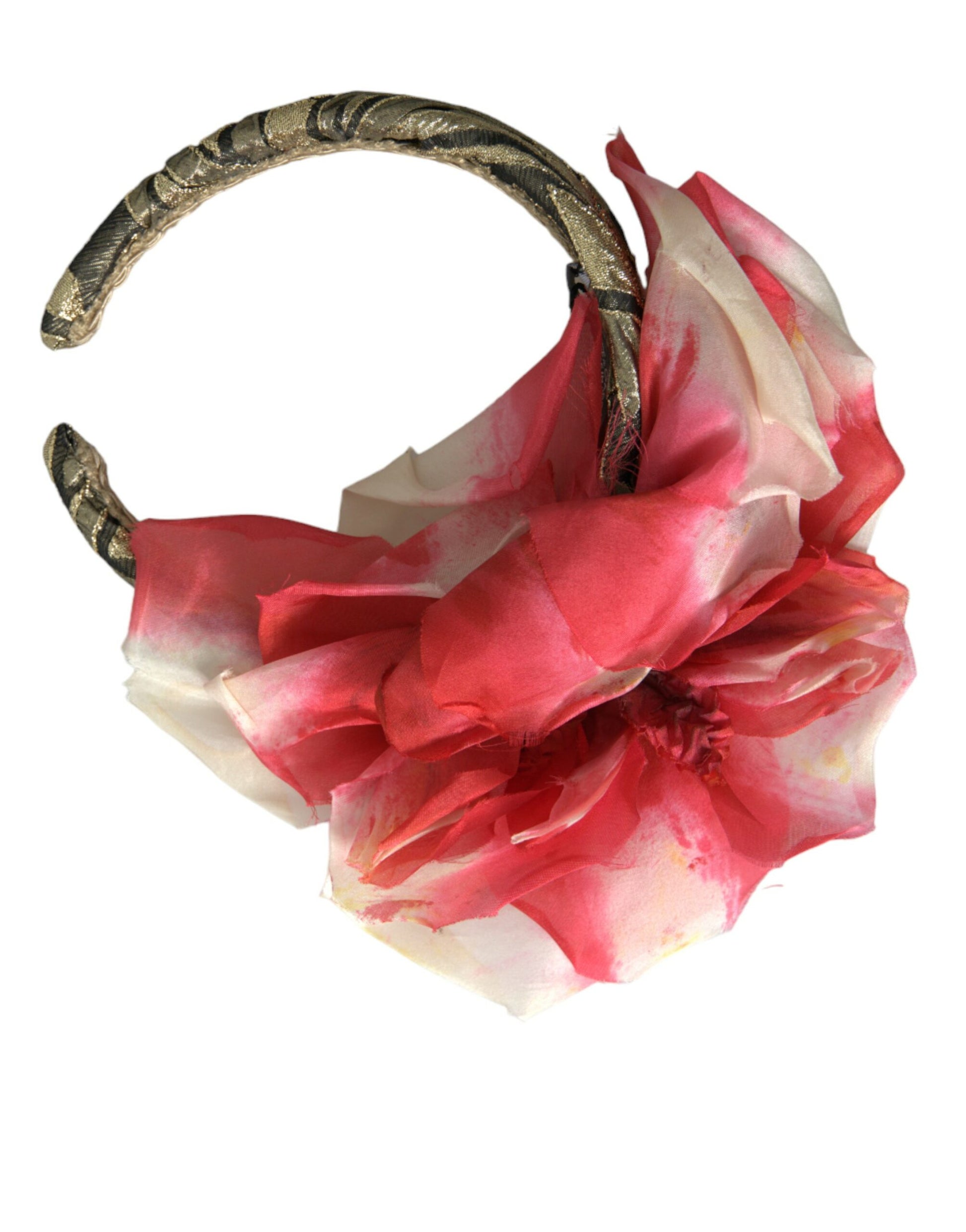 Dolce & Gabbana Multicolor Floral Applique Silk Women Headband Diadem - KALAJ