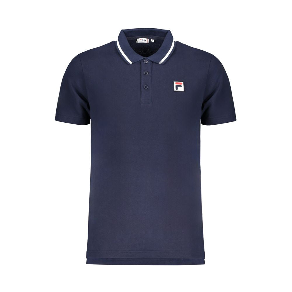 Fila Blue Cotton Polo Shirt